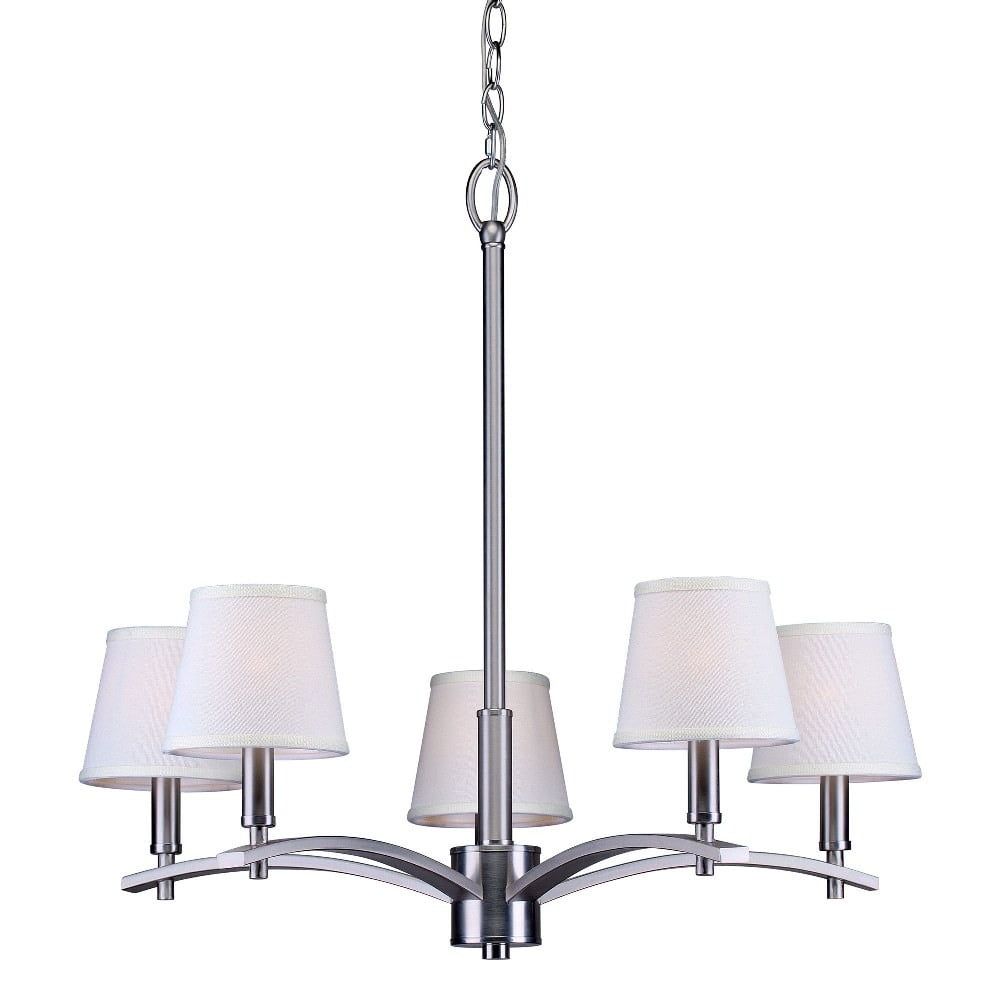 Eathan Traditional Brushed Nickel 5-Light Chandelier