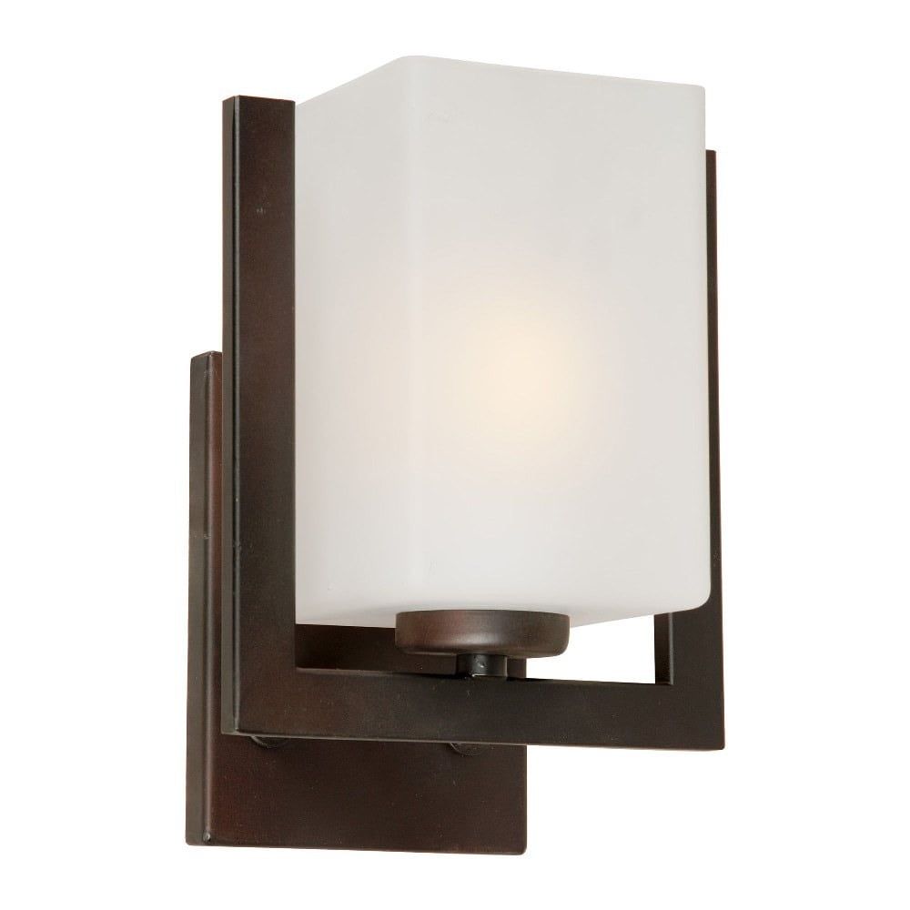 Dimmable Antique Bronze Wall Sconce, Direct Wired, 4.75"H x 6.5"W