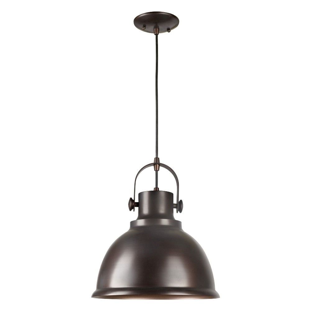 Harmon Antique Bronze LED Cord-Hung Pendant Light