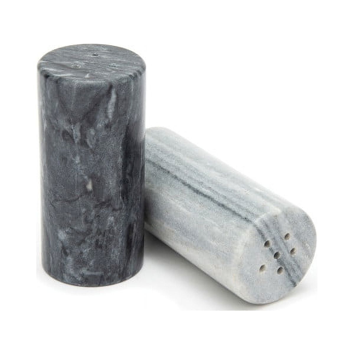 Black and White Marble Salt and Pepper Shaker Set