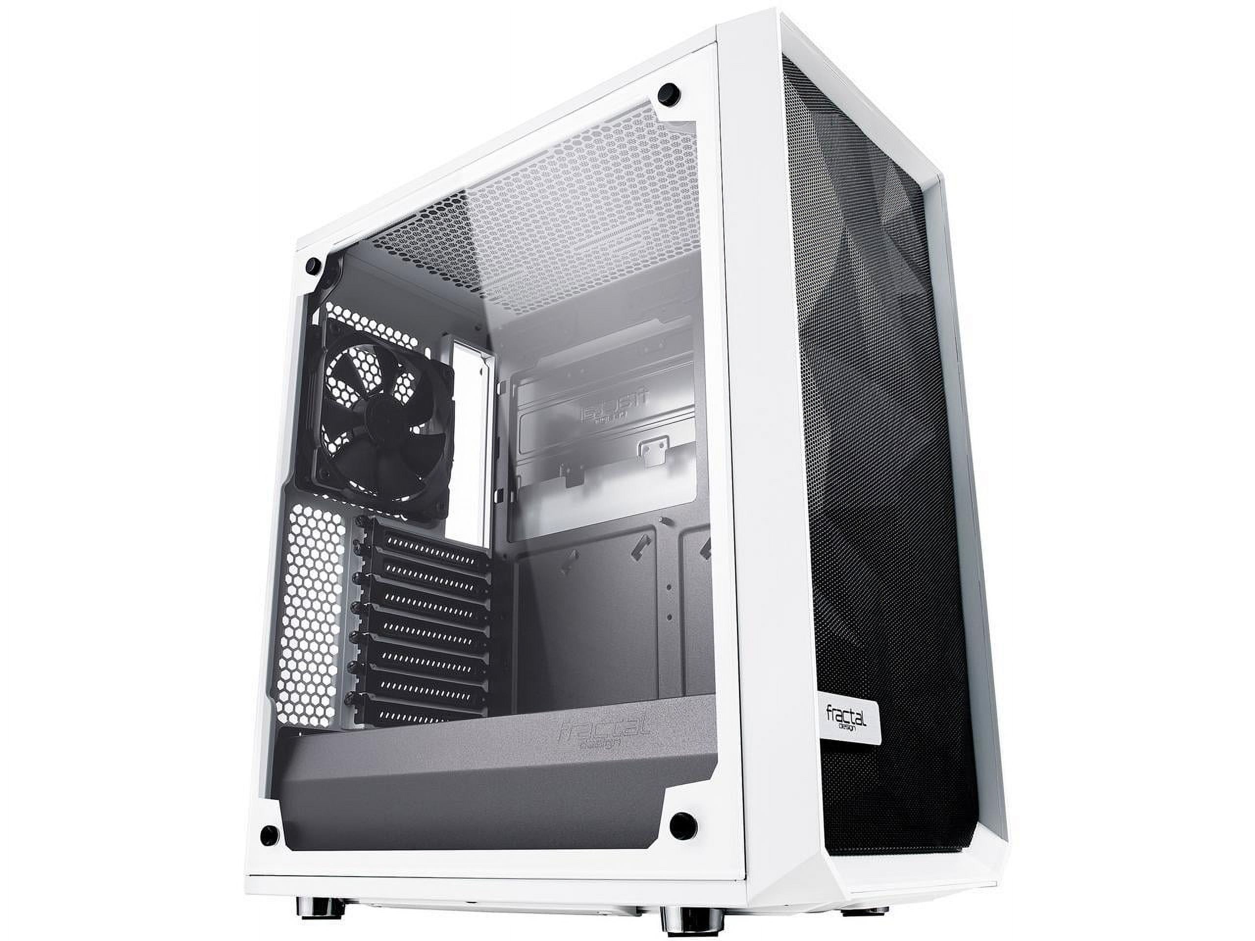 Sleek White Tempered Glass ATX Mid-Tower PC Case