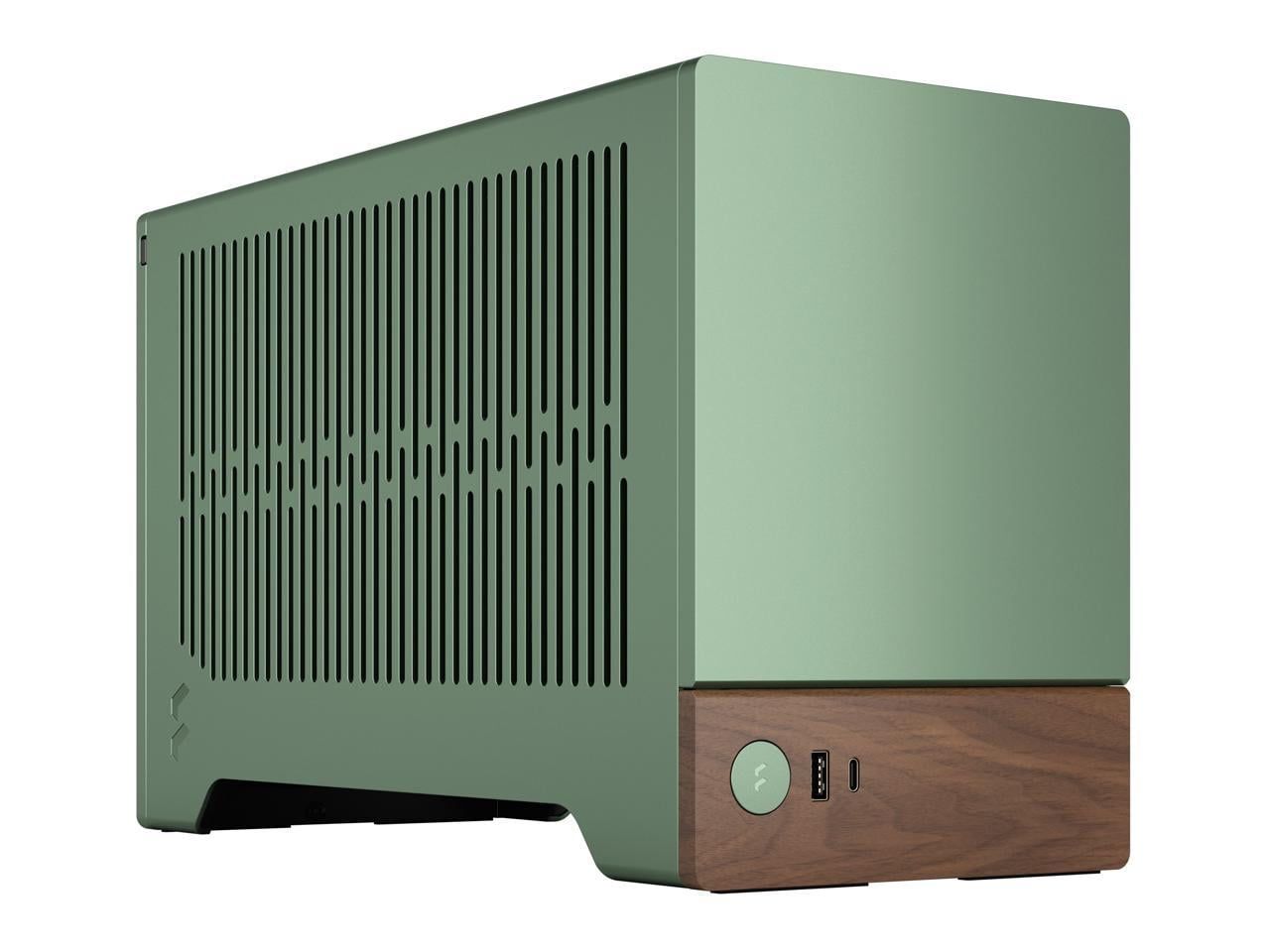 Jade Green Anodized Aluminum and Walnut Mini-ITX Gaming Case