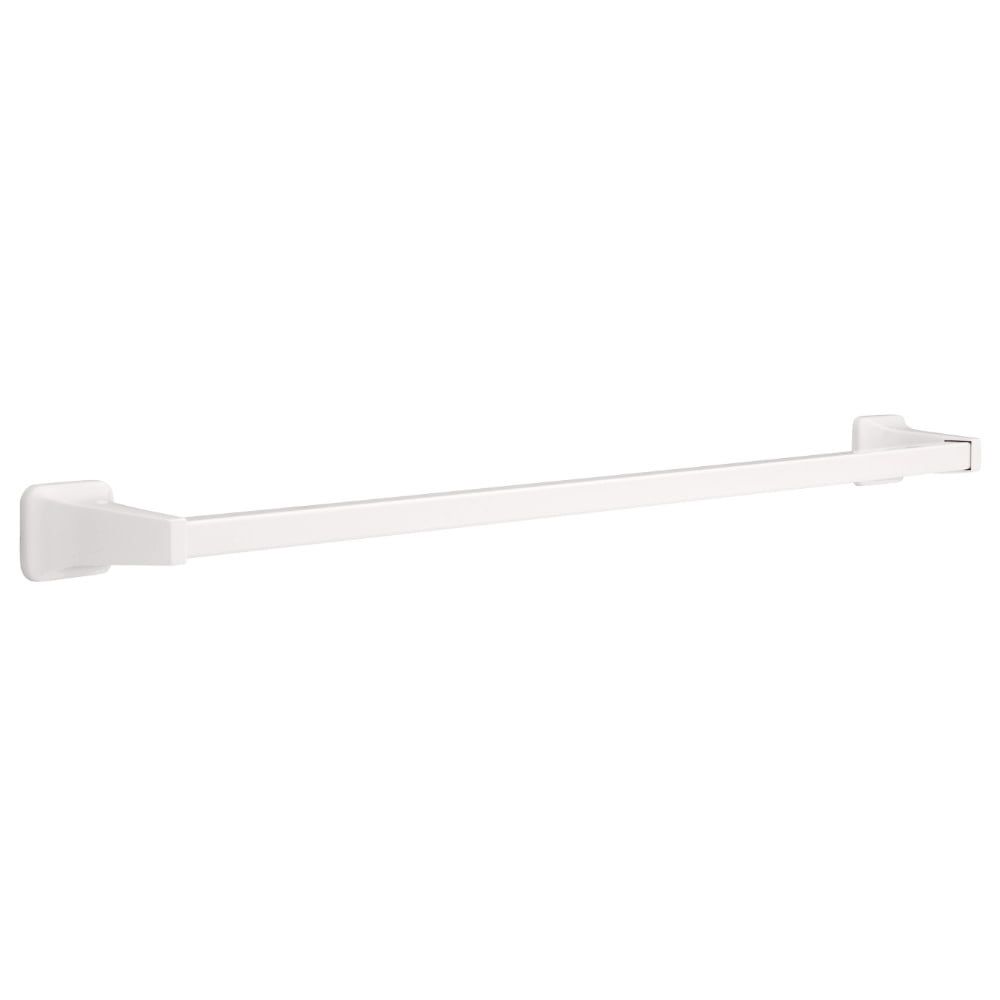 Futura 30" White Zinc Wall Mounted Towel Bar