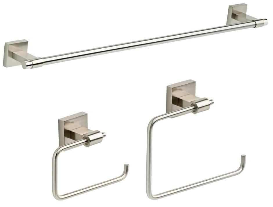 Polished Chrome 3-Piece Bathroom Hardware Set