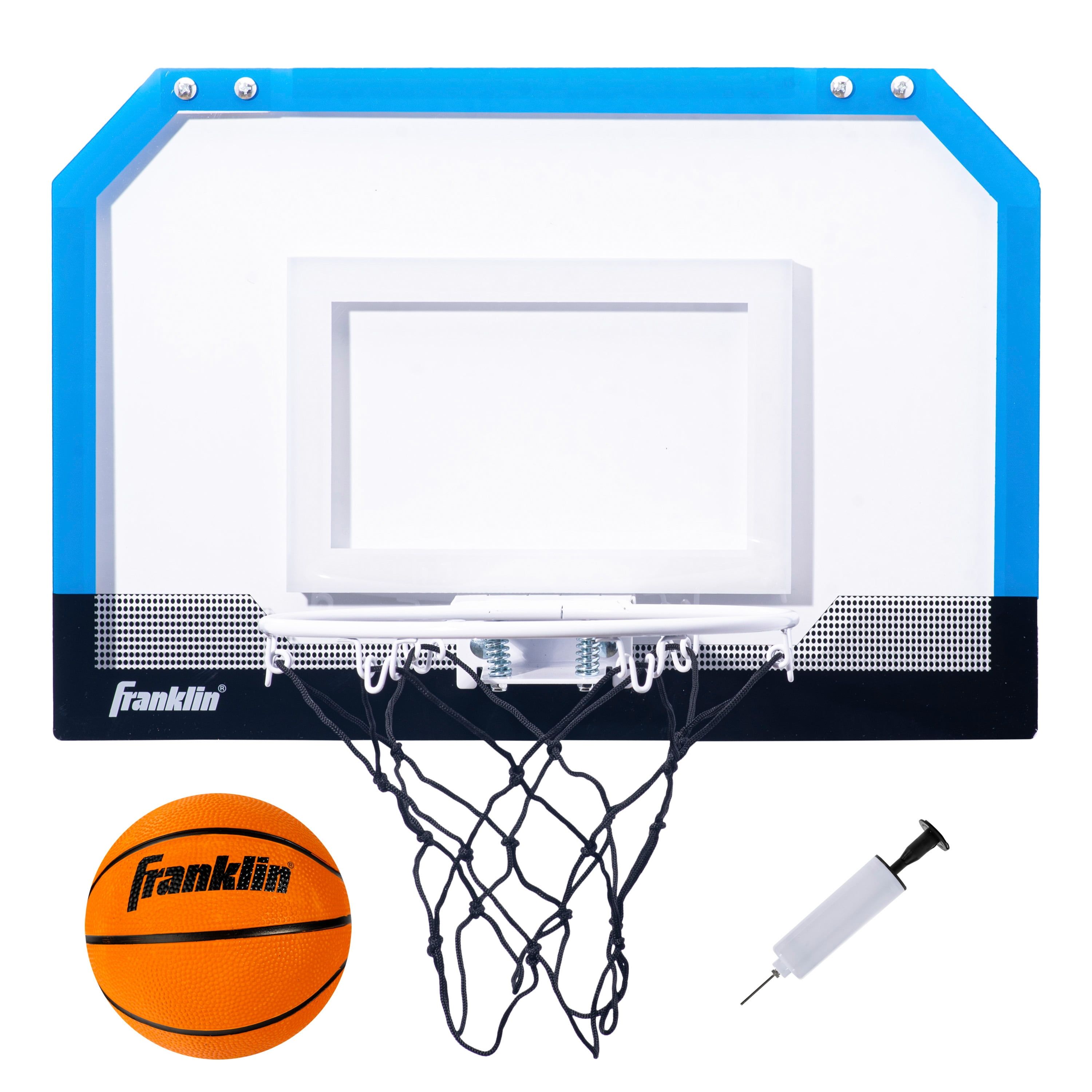 Blue Light Up Portable Acrylic Mini Basketball Hoop Set