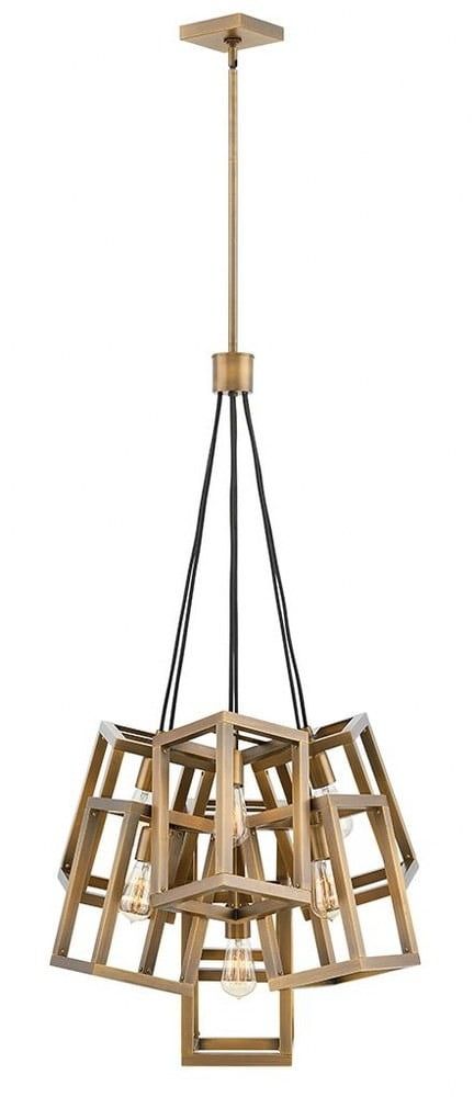 Fredrick Ramond Brushed Bronze 7-Light Chandelier