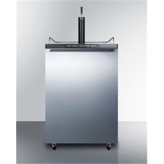 Stainless Steel Freestanding Beer Dispenser with Horizontal Handle