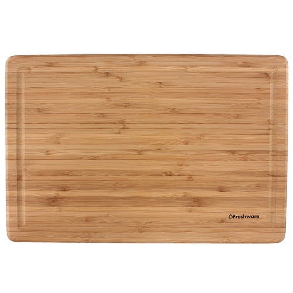 Extra-Large Bamboo Cutting Board with Juice Groove