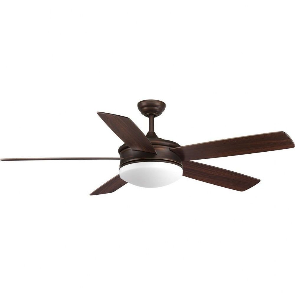 Fresno 60" Antique Bronze Ceiling Fan with LED Light and Remote