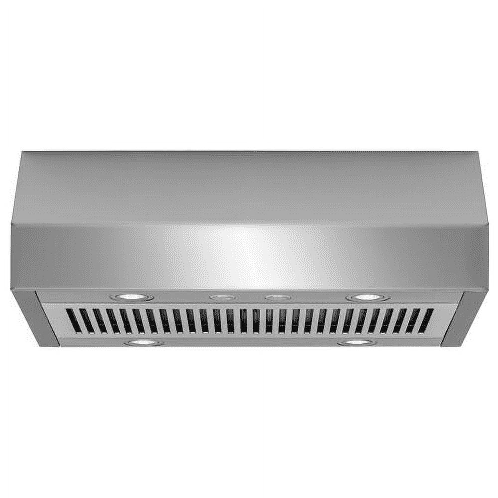 Stainless Steel 30" Under Cabinet Range Hood with LED Lighting