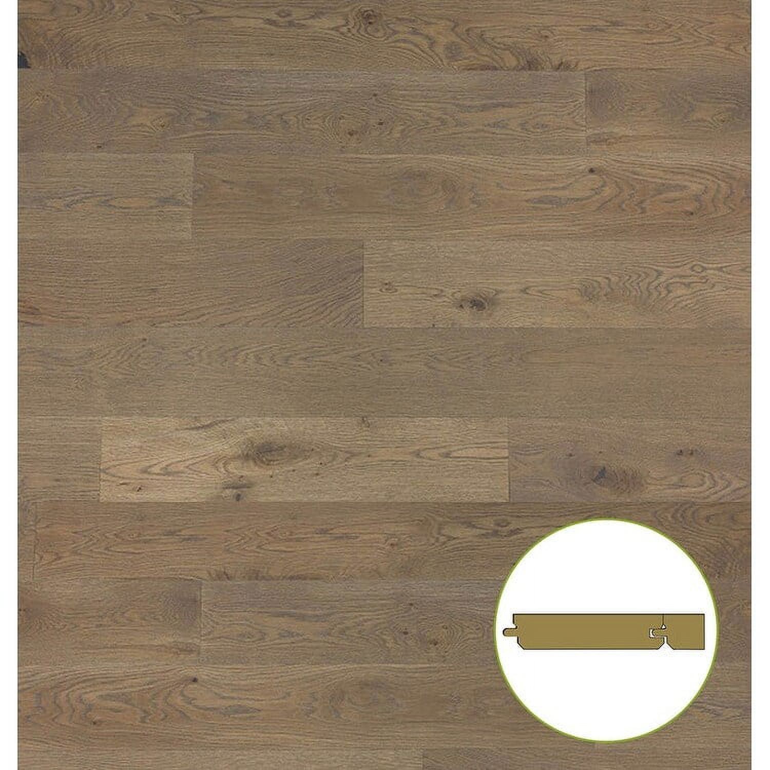 Acadia White Oak 7.5" Wide Engineered Hardwood Flooring with Water Resistant Finish