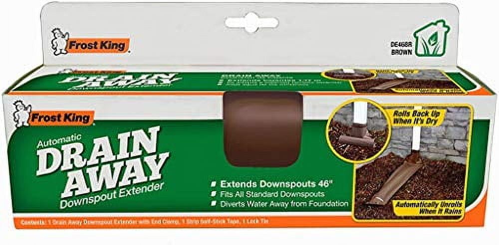 Frost King Brown Plastic Automatic Downspout Extender, 46 Inches