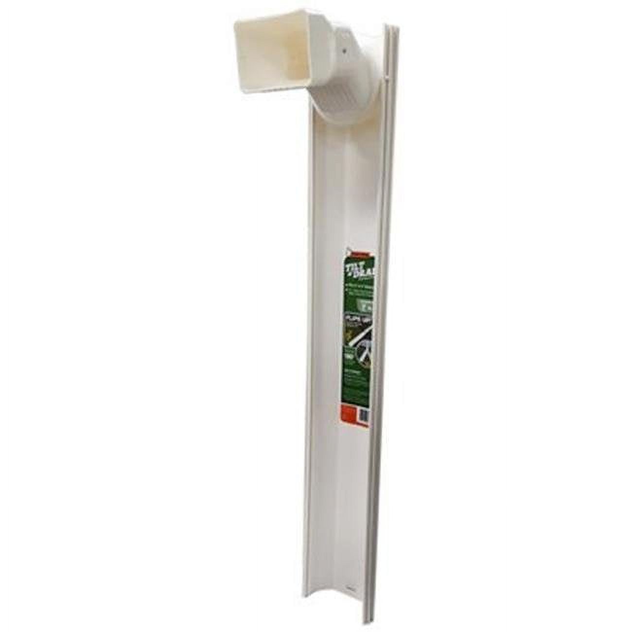 Frost King White Vinyl 6 ft. Downspout Extension