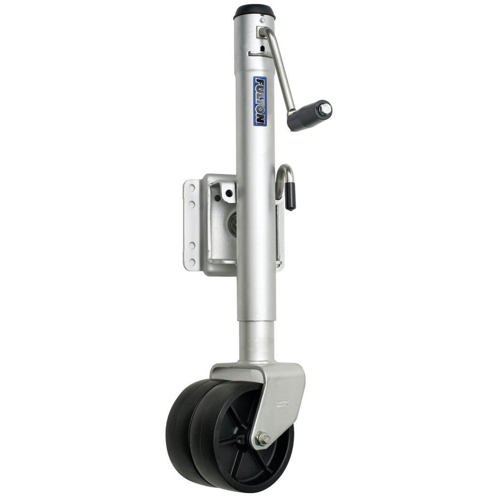 Fulton 12-Inch Steel Side Wind Dual Wheel Trailer Jack