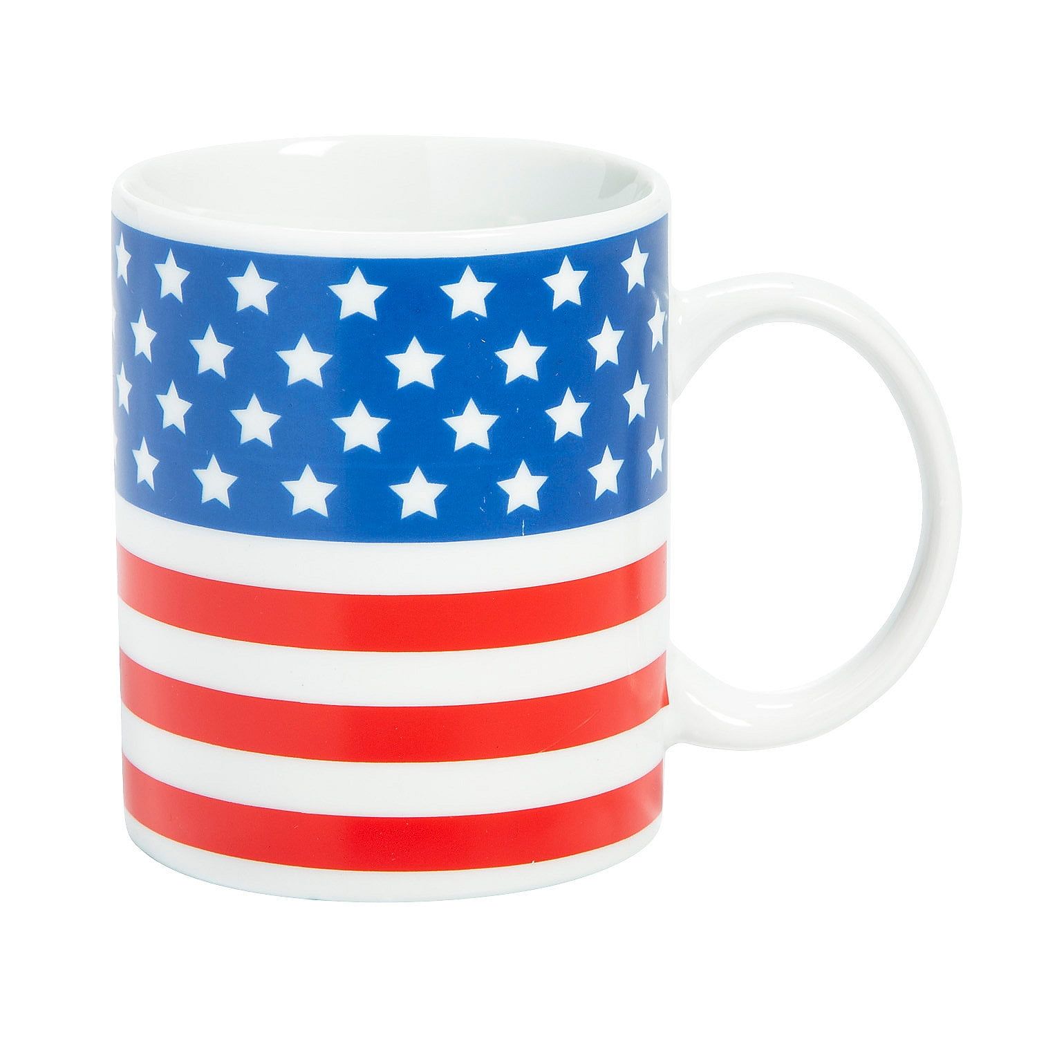 Patriotic American Flag Ceramic Coffee Mug