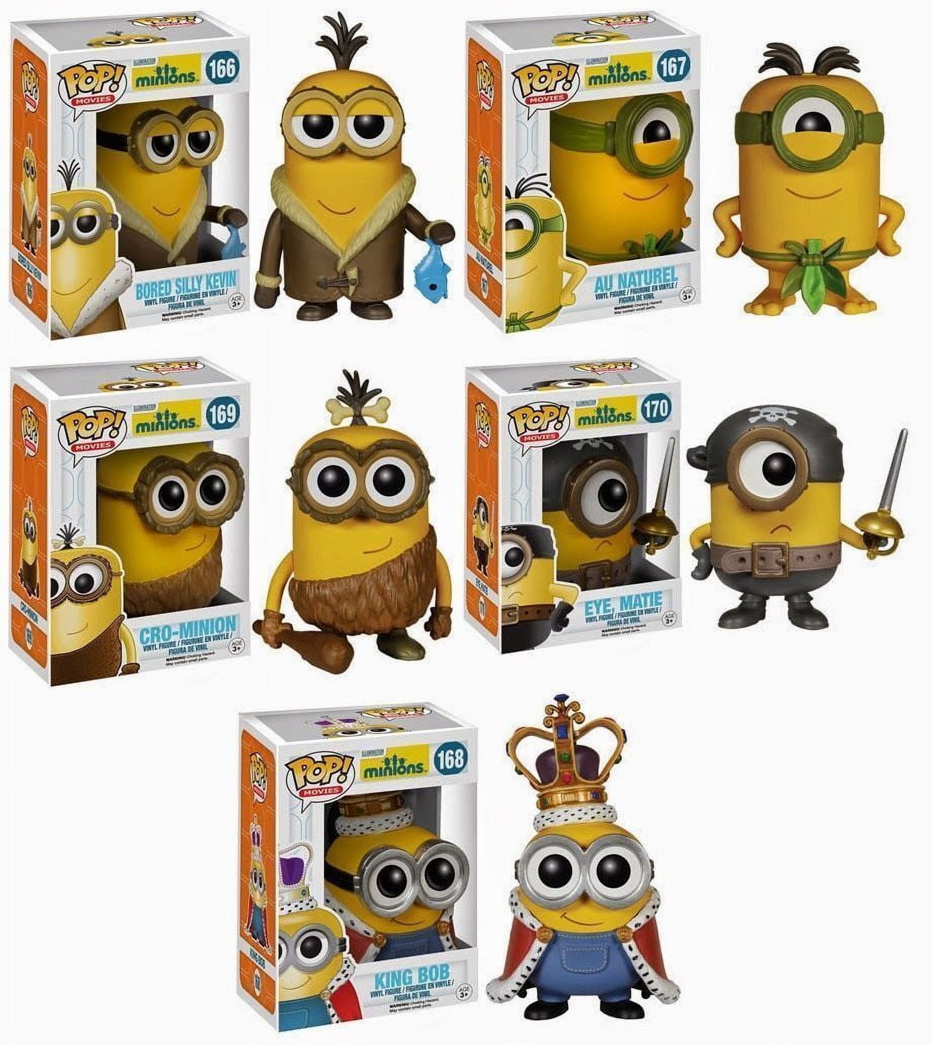 Minions Collectible Vinyl Figures 4-Pack with Display Case