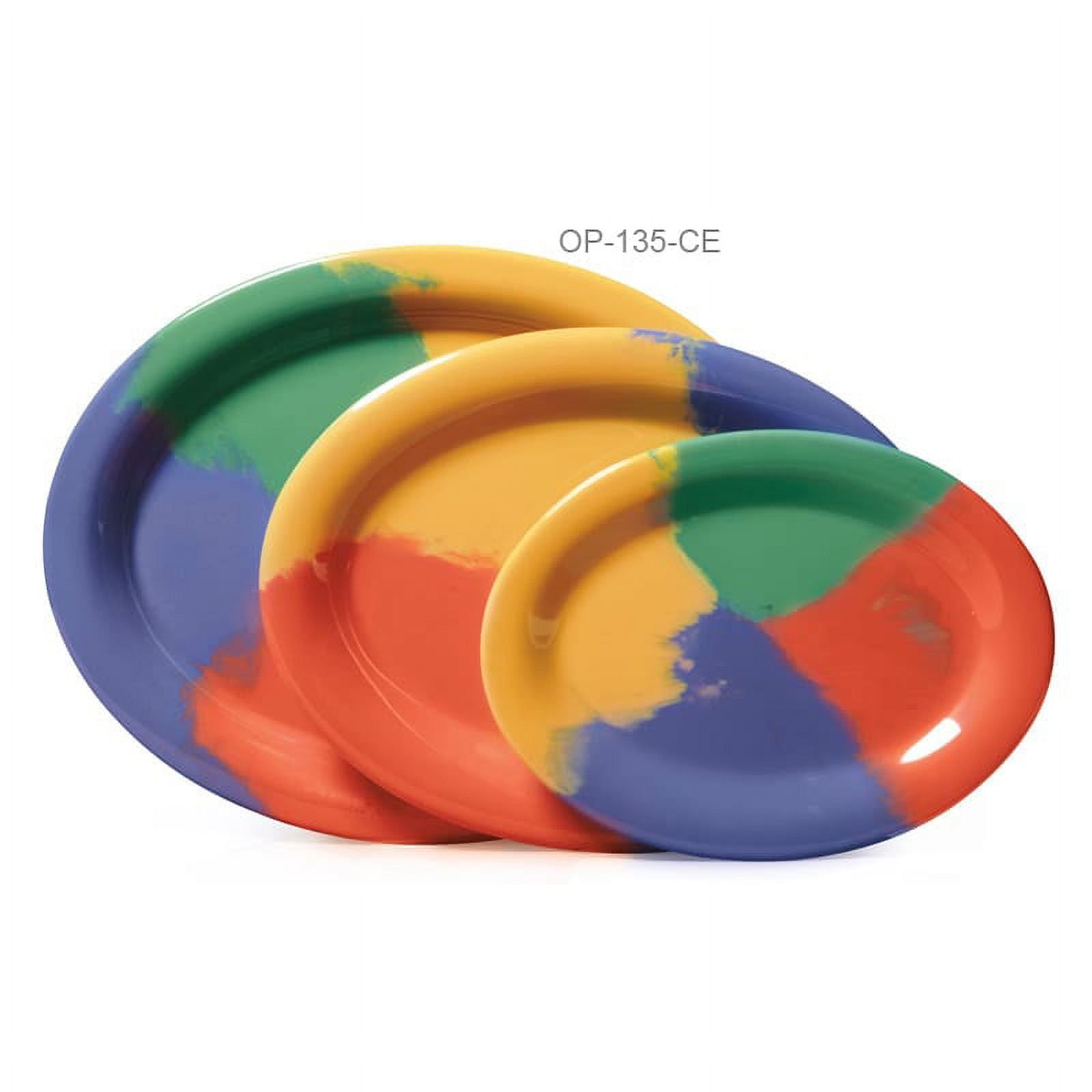 Colorful Melamine Oval Platter 13.5"