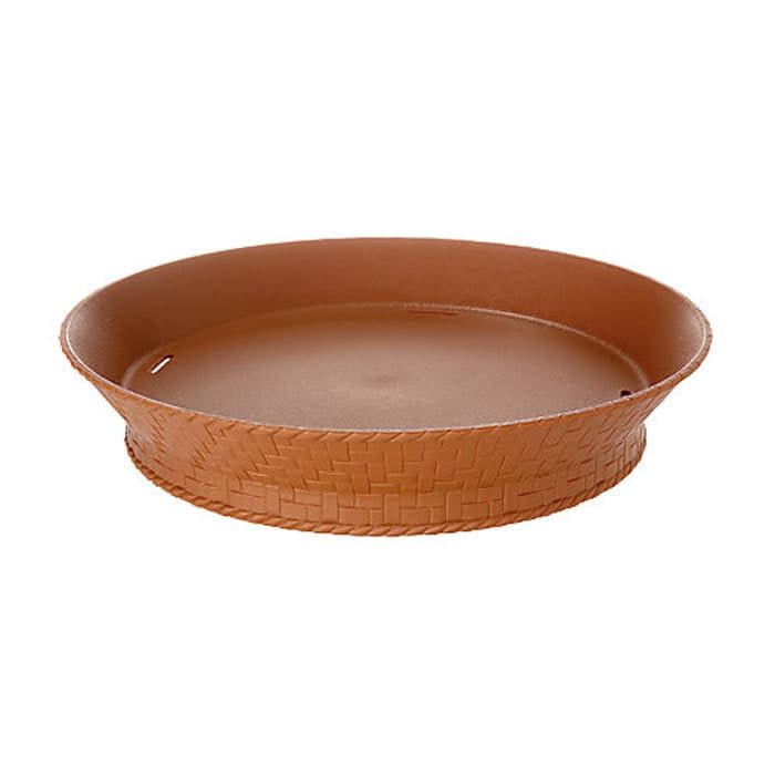 Terra Cotta 10.5" Round Textured Polypropylene Basket