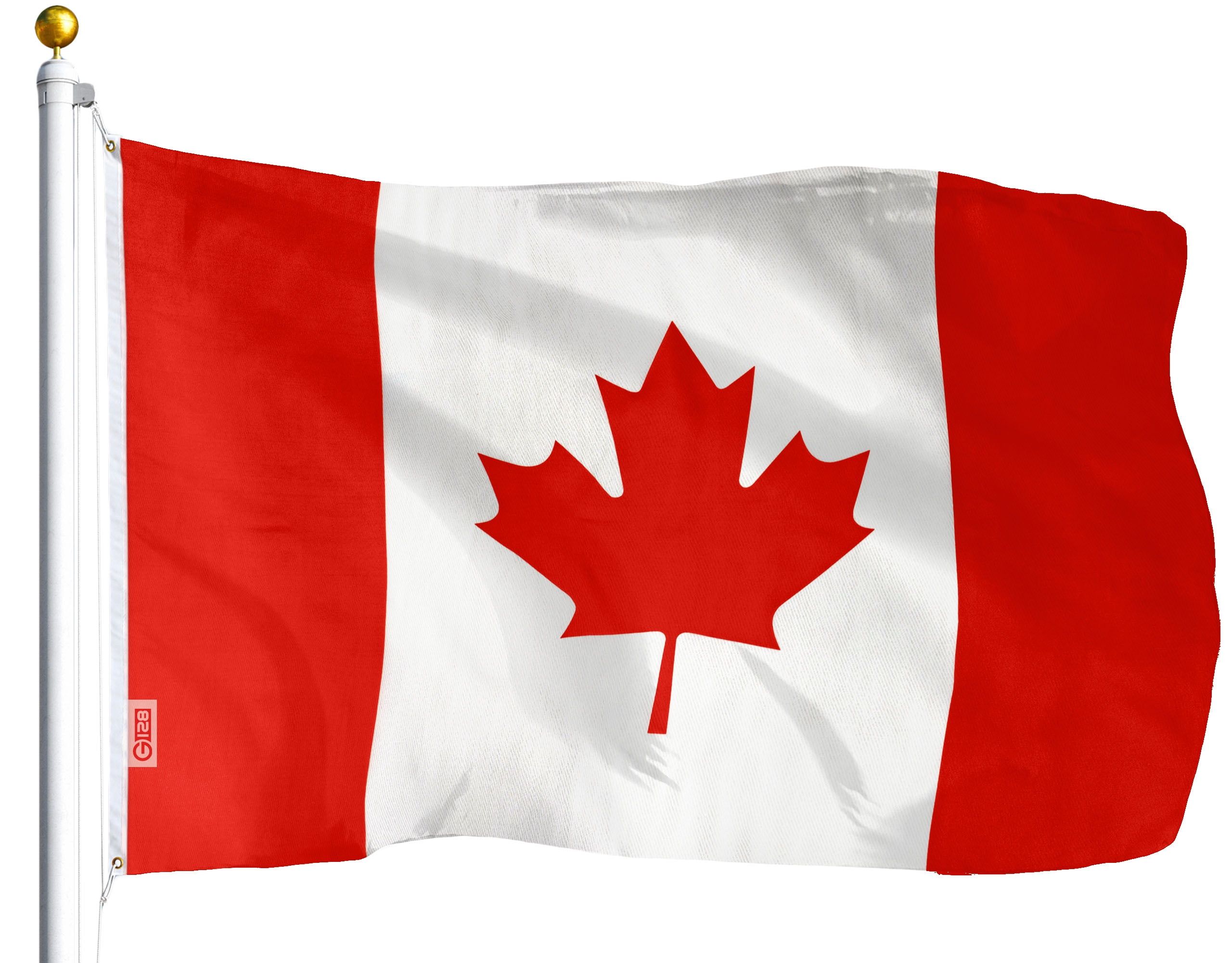 Canadian Flag 3x5 Ft Polyester with Brass Grommets