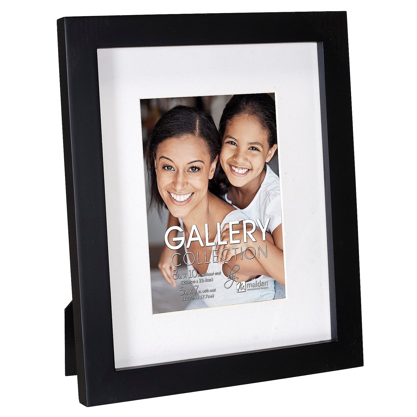 Black 8x10 Floating Glass Tabletop Picture Frame