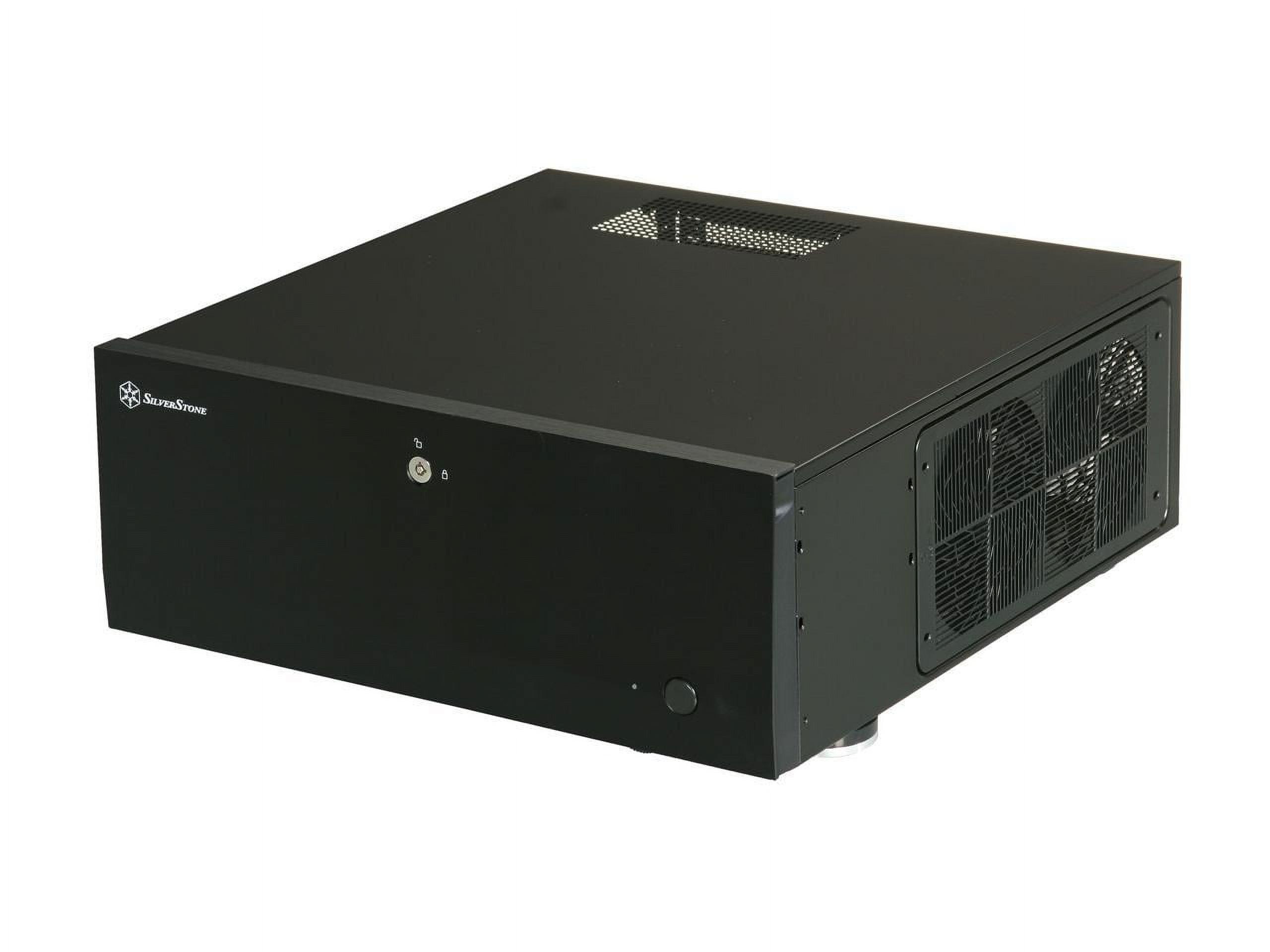 Black Aluminum Steel ATX Media Center HTPC Case