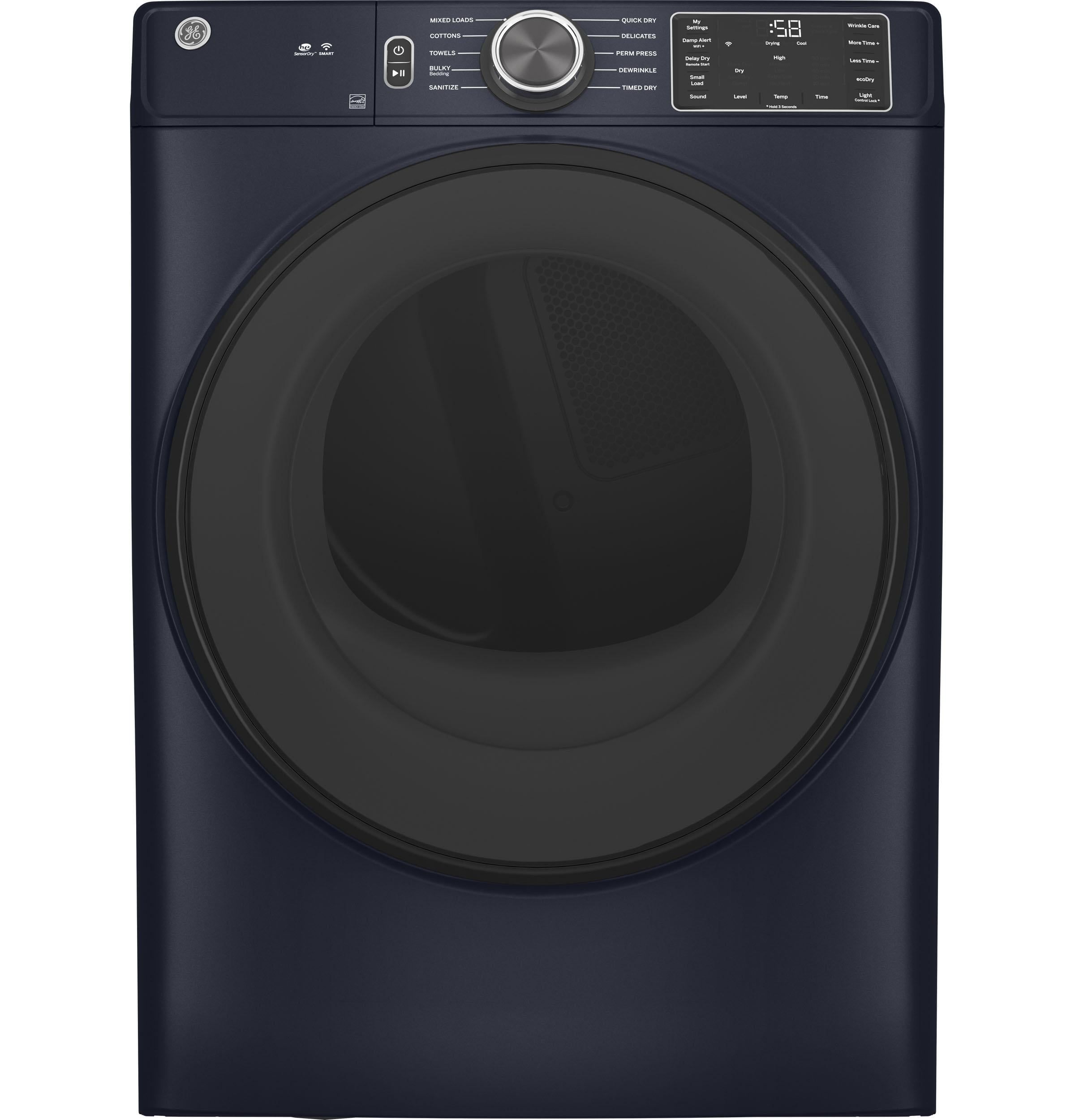 Sapphire Blue 7.8 Cu. Ft. Smart Stackable Electric Dryer