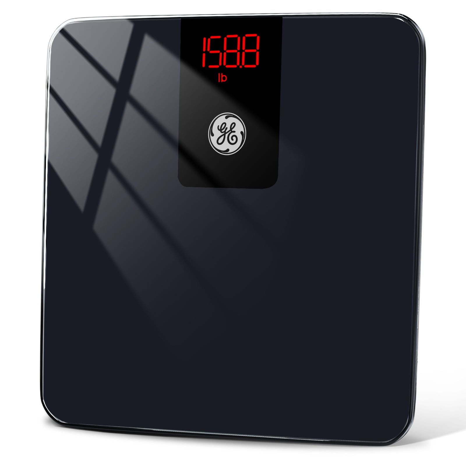 Black Digital Smart Floor Scale with LED Display and Bluetooth