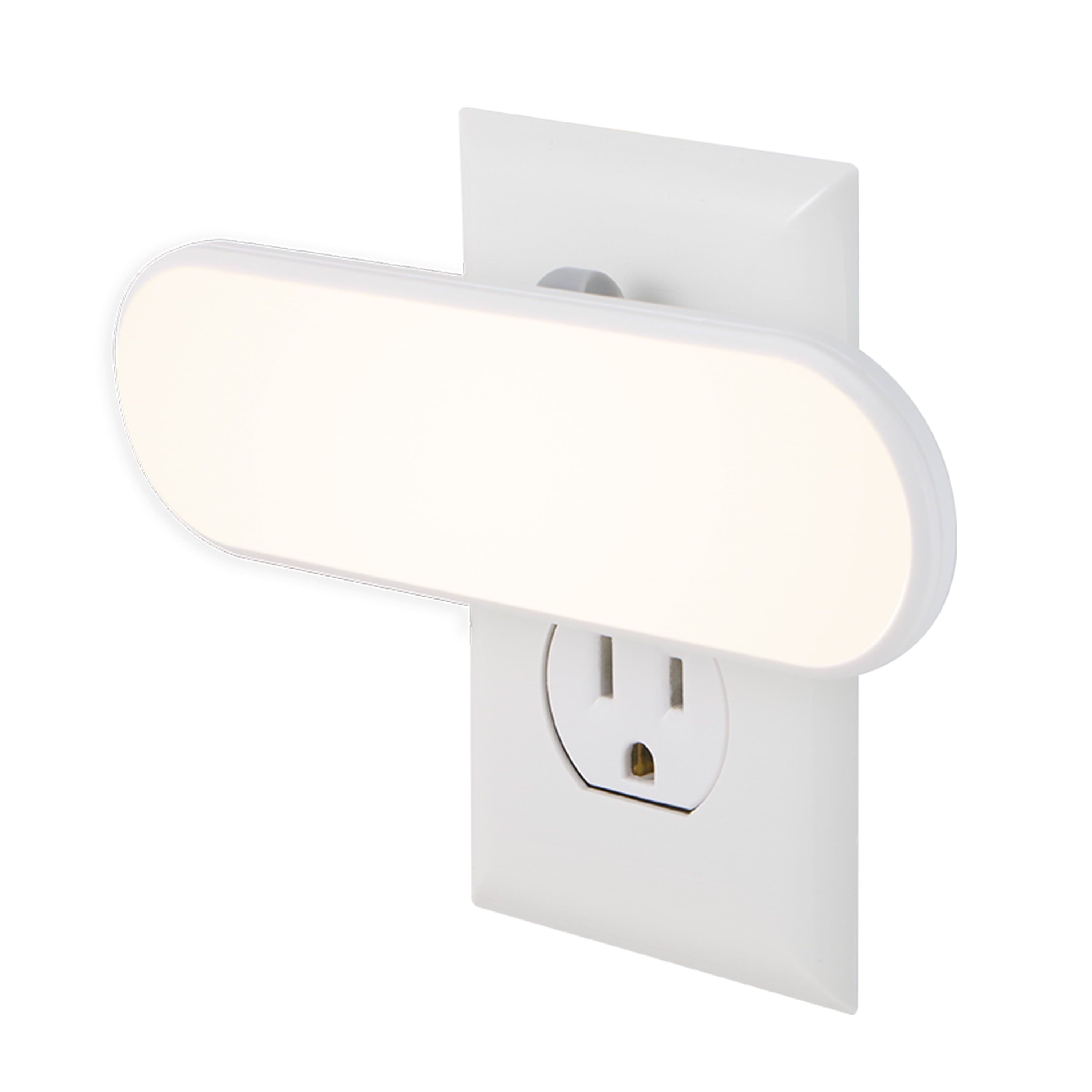 White Plug-In LED Night Light with Motion Sensor