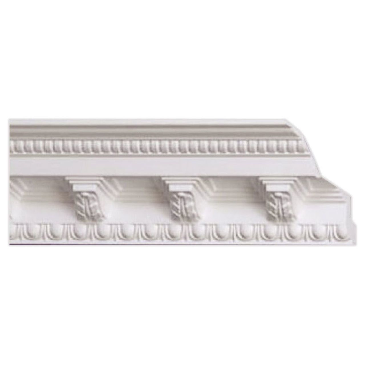 White Styrofoam Corbels Crown Molding 6.5 ft Pack of 5