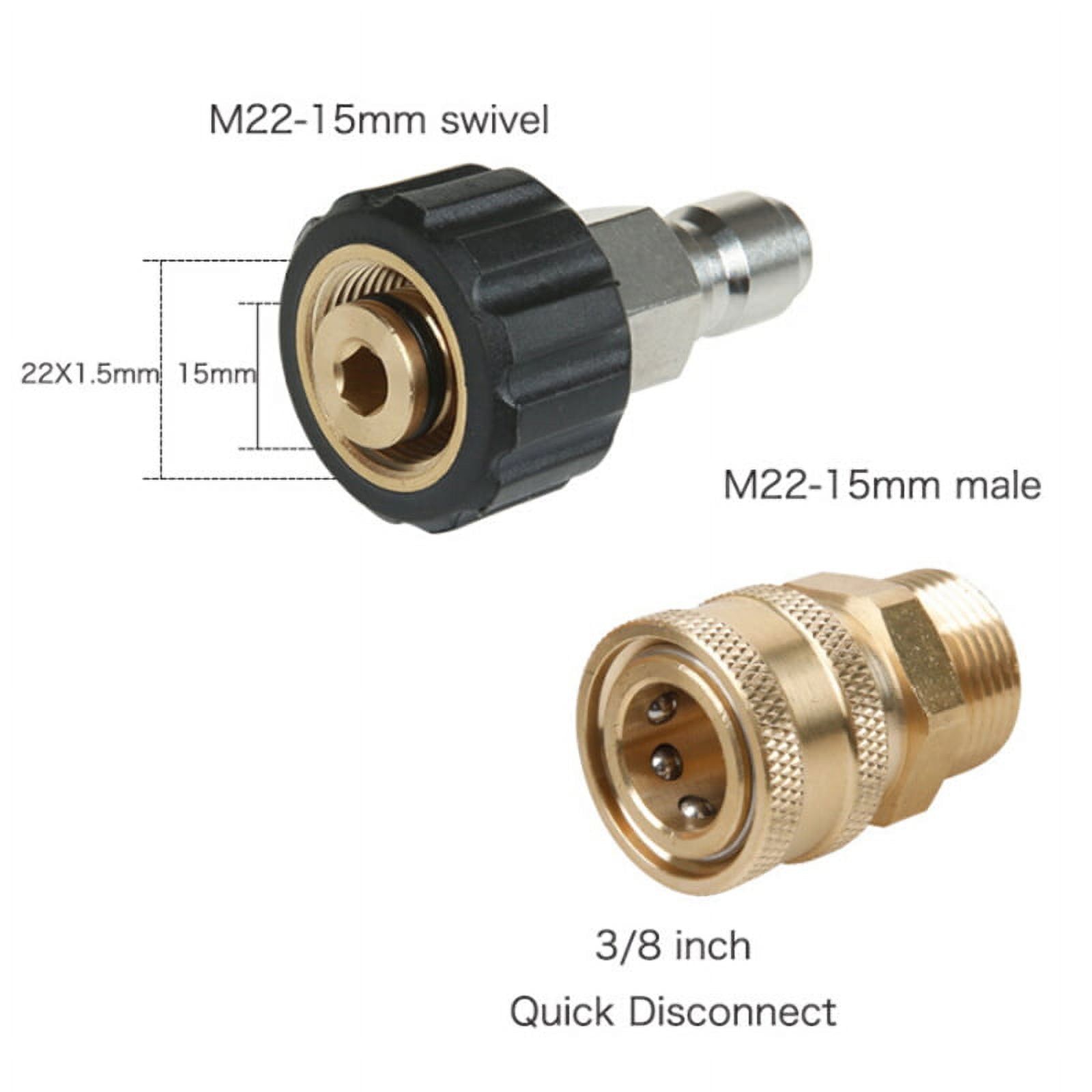 High Pressure Washer Adapter Set with Quick Connect Kit