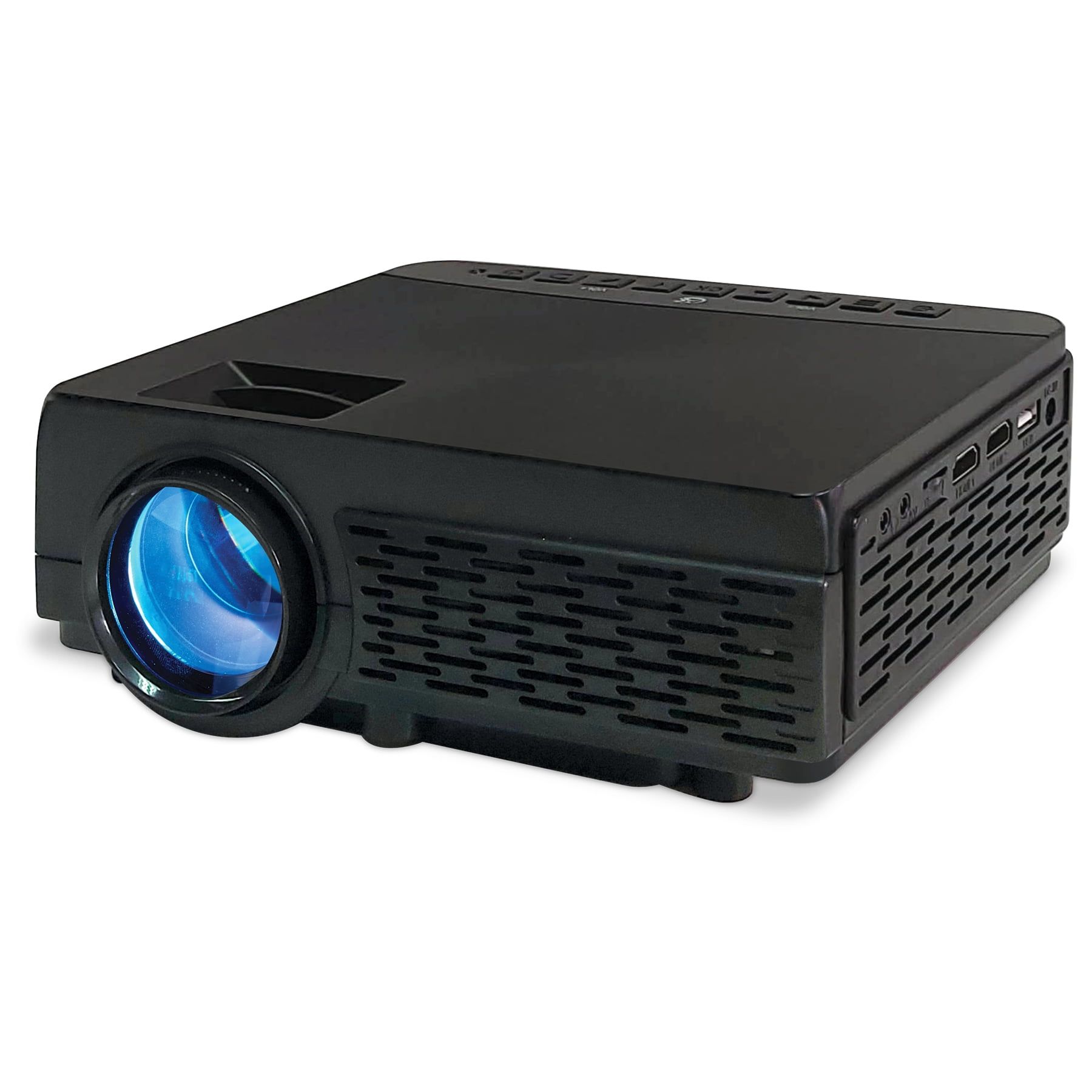 Black Mini Bluetooth DLP Projector with HDMI and USB