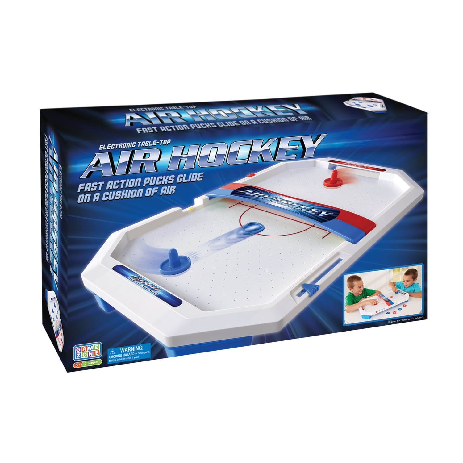 Electronic Table-Top Air Hockey Game with Multi-Color Design