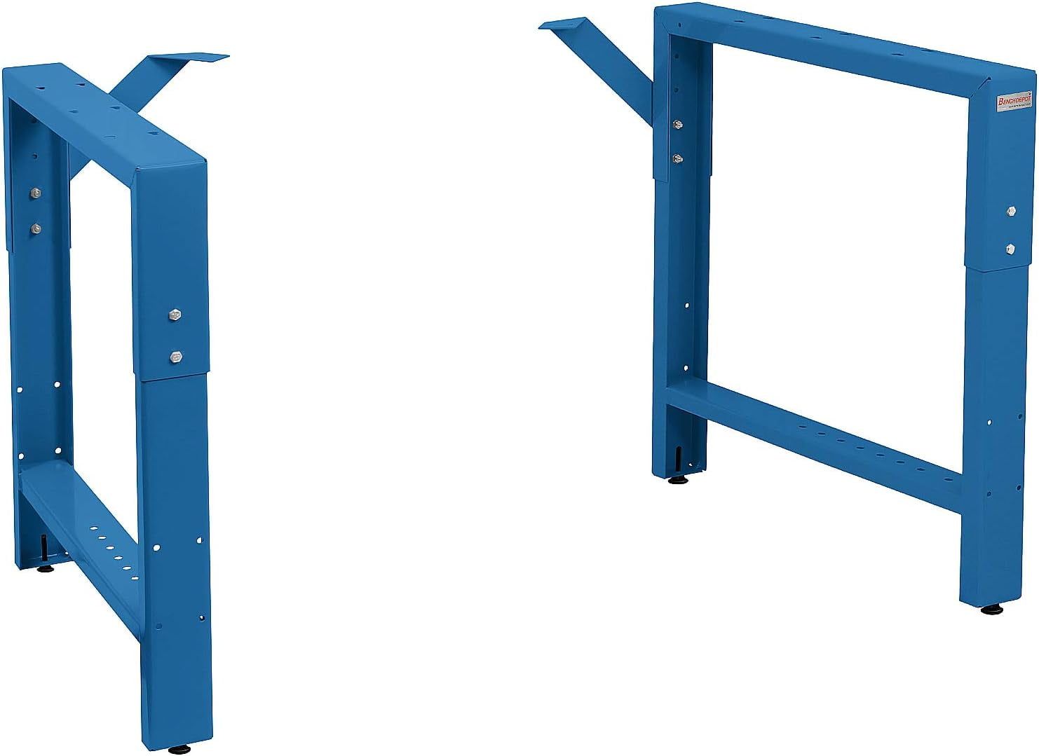 Adjustable Blue Powder Coated Steel Workbench Frame