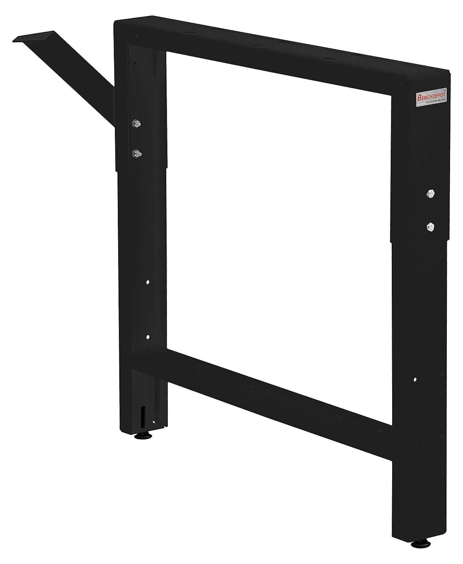 Adjustable Black Powder Coated Workbench Frame 20" Depth