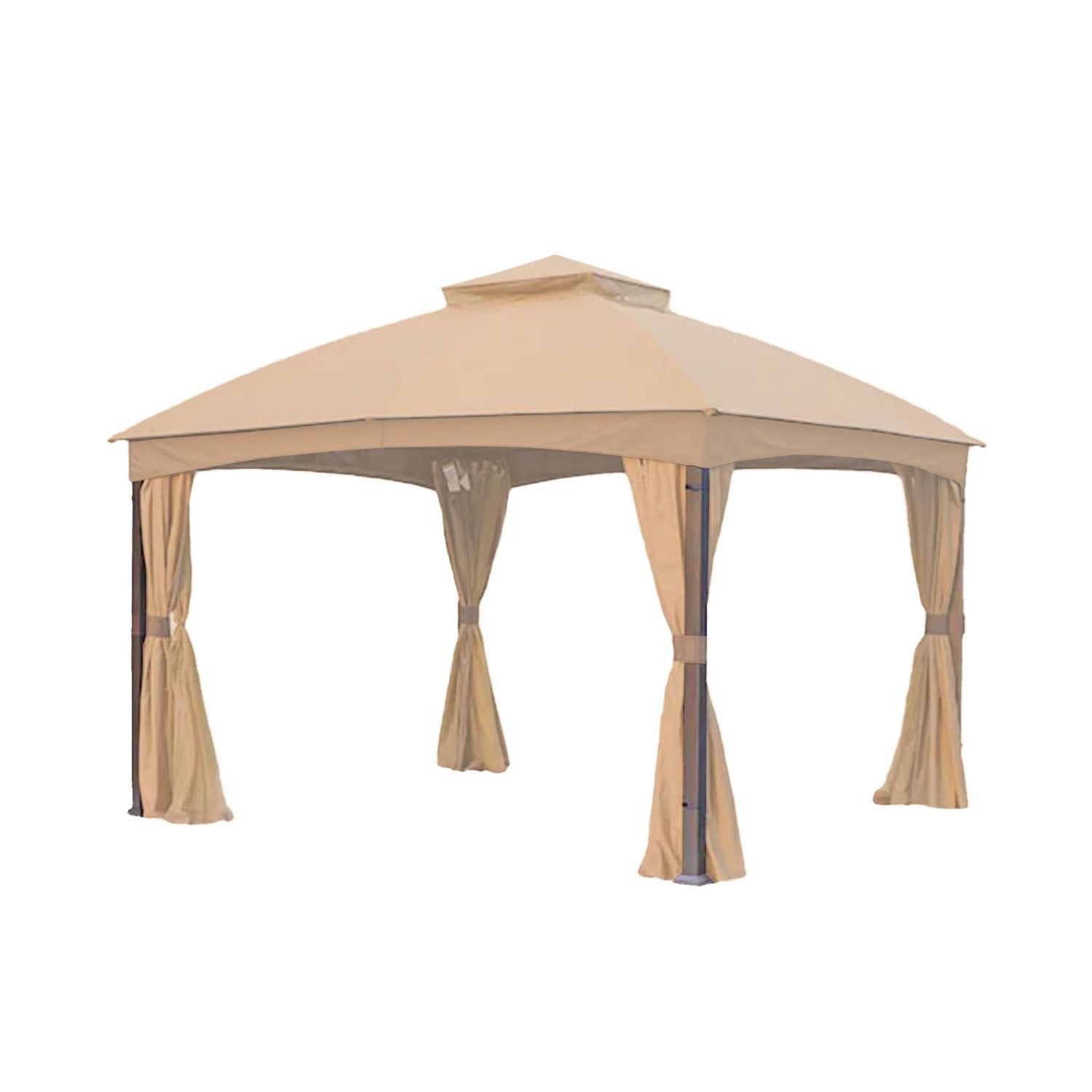 Beige Riplock 350 Replacement Canopy for Brown Frame Gazebo