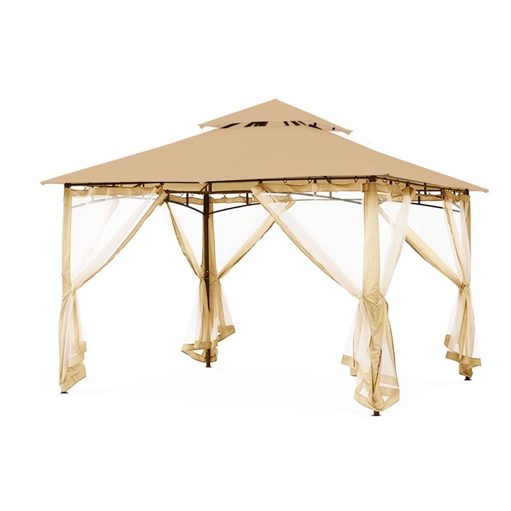 Beige Whisper RipLock 350 Replacement Canopy for 8' x 8' Gazebo