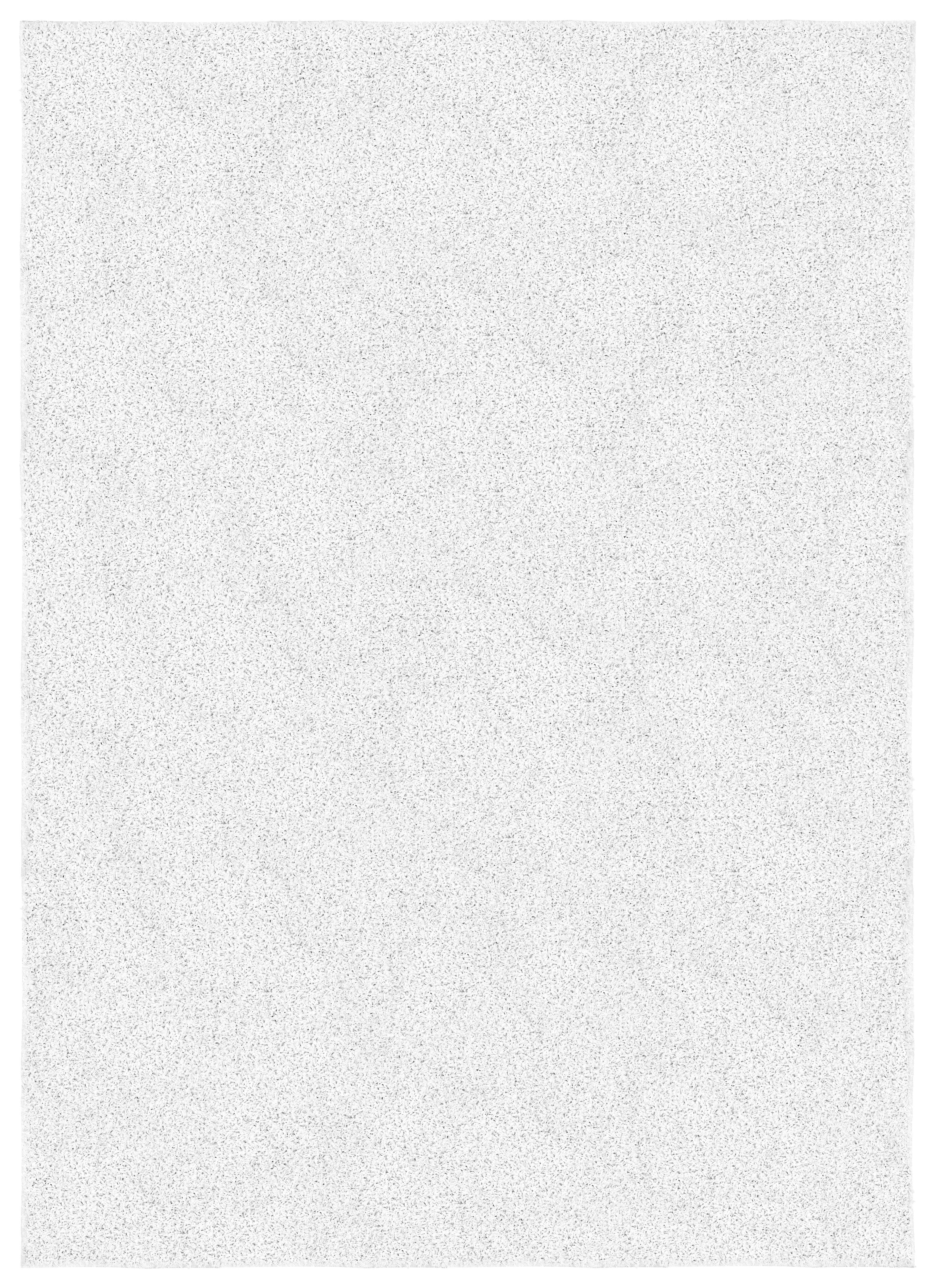 White Tufted Shag 9' x 12' Stain-Resistant Area Rug