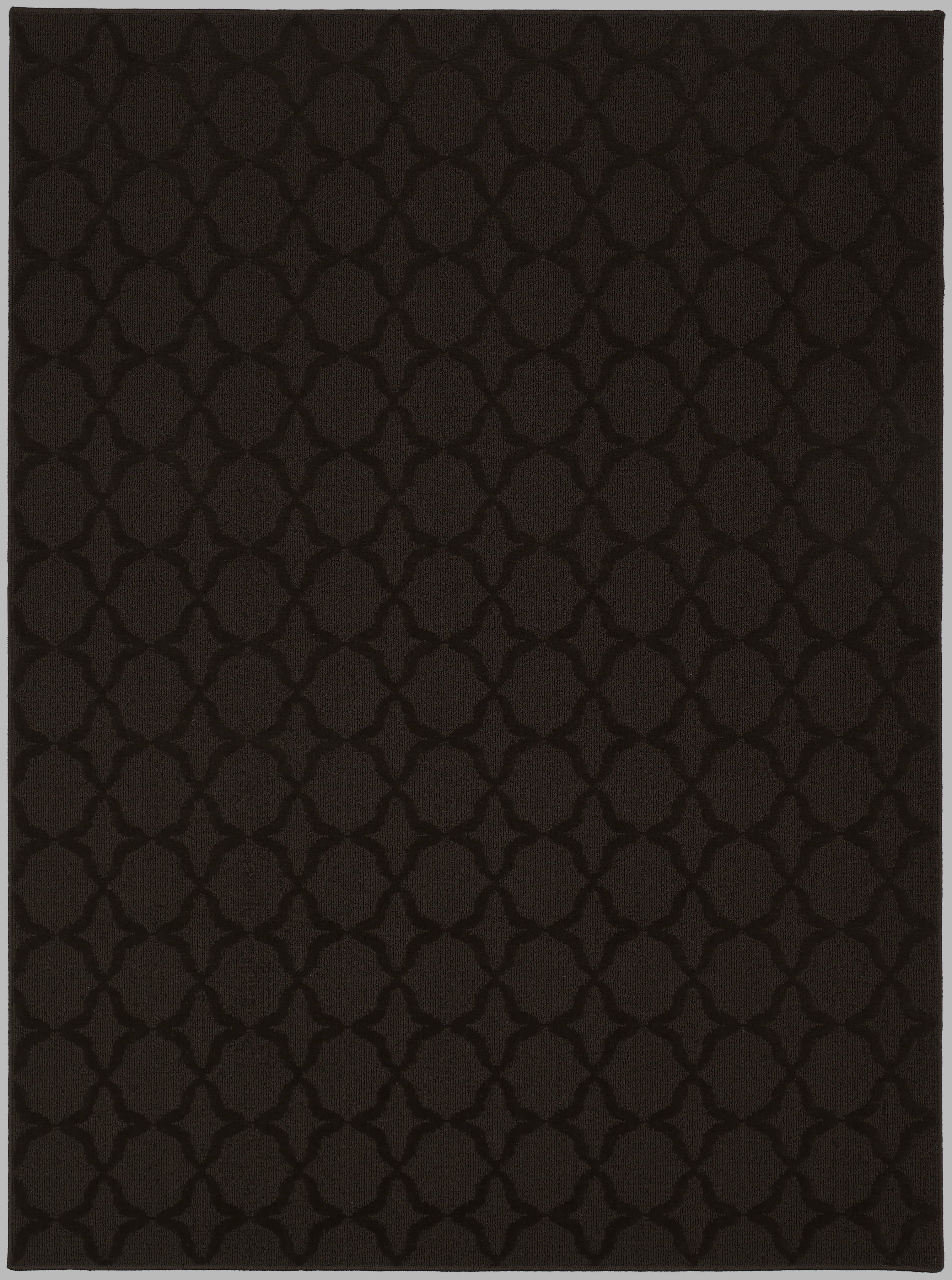 Mocha Trellis 9' x 12' Synthetic Tufted Area Rug