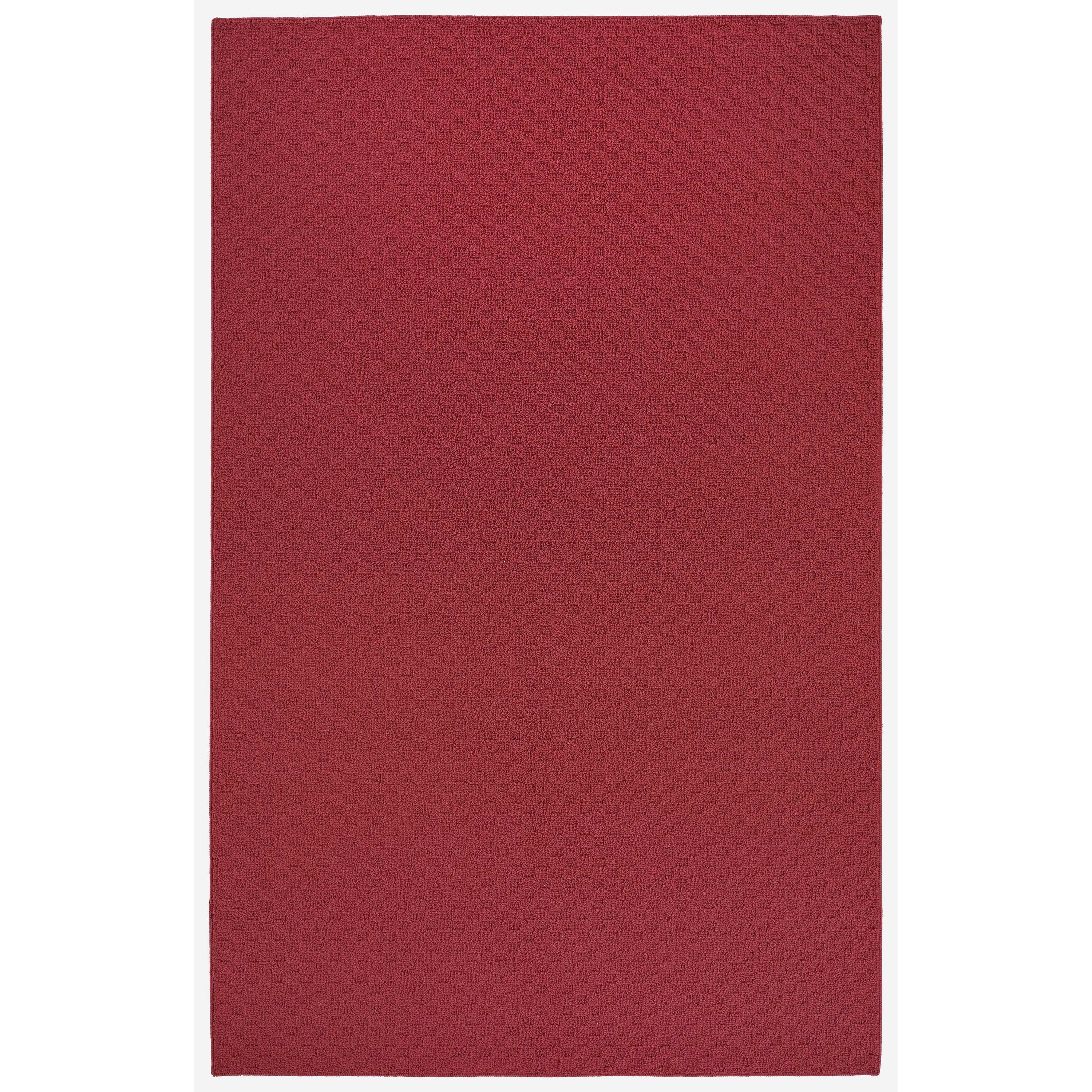 Chili Red 8' x 10' Stain-Resistant Tufted Area Rug