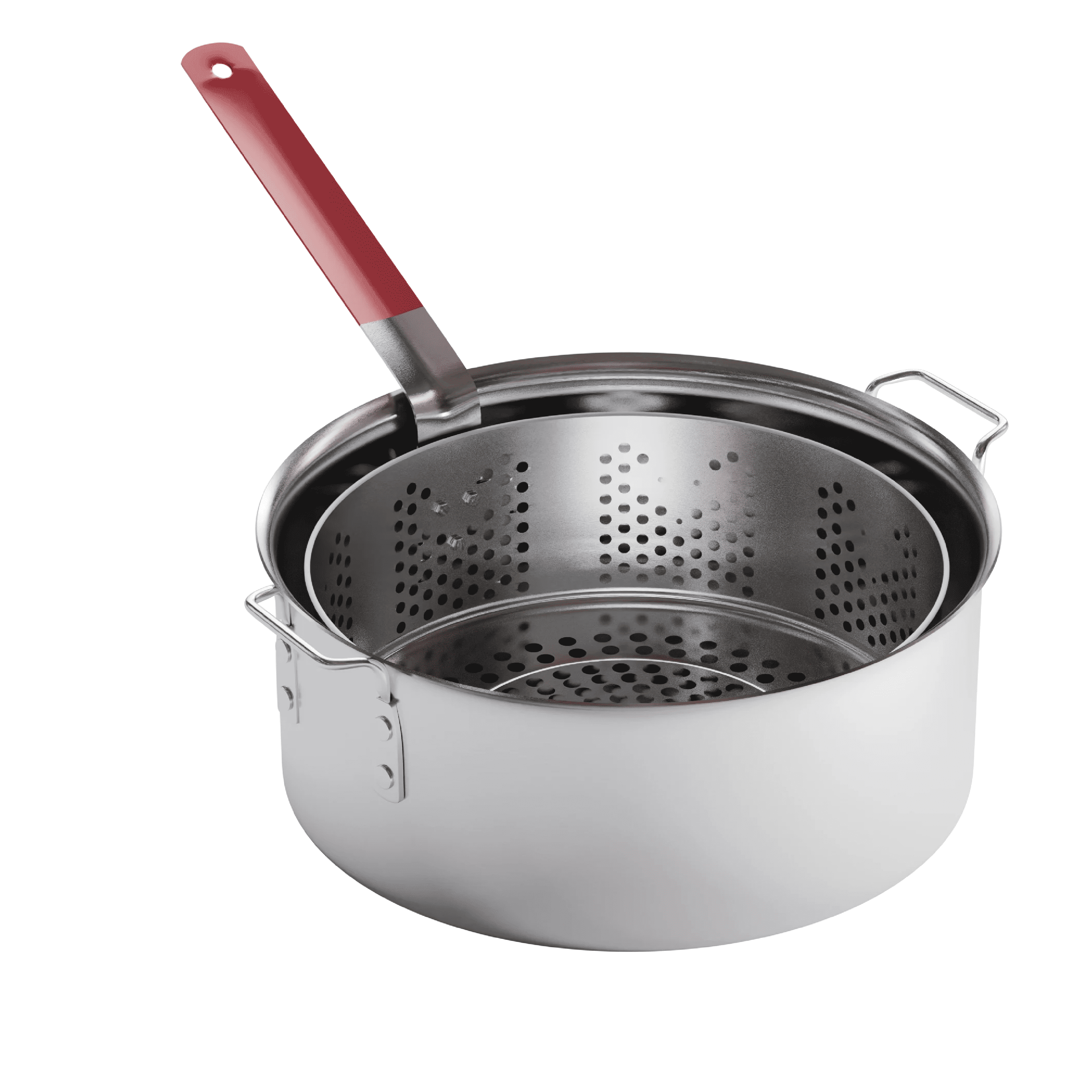 Gas One 10QT Aluminum Deep Fryer Pot with Perforated Basket