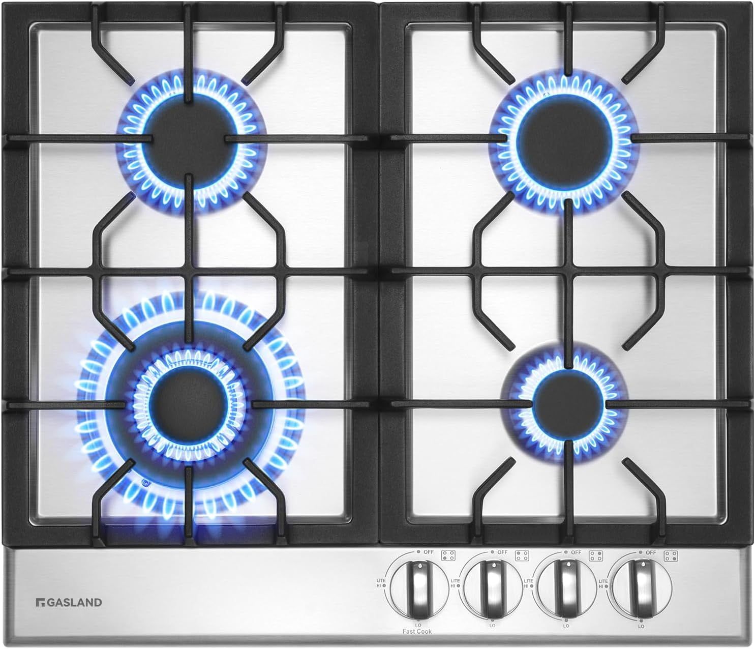 Gasland 24" Stainless Steel 4-Burner Propane Cooktop