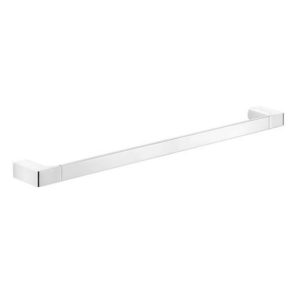 Modern Polished Chrome Wall Mounted Towel Bar 24"