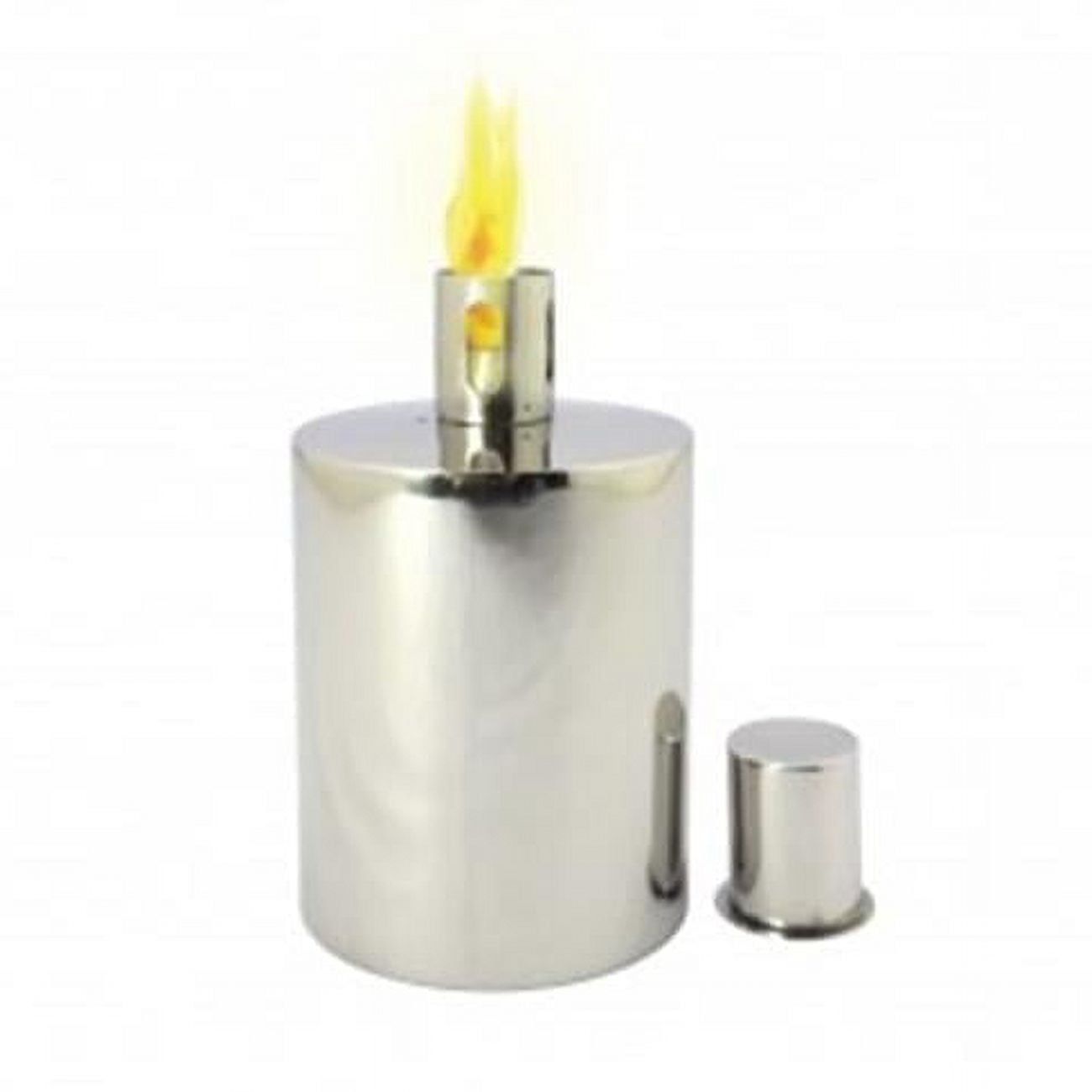 Polished Stainless Steel Citronella Oil Tabletop Torch