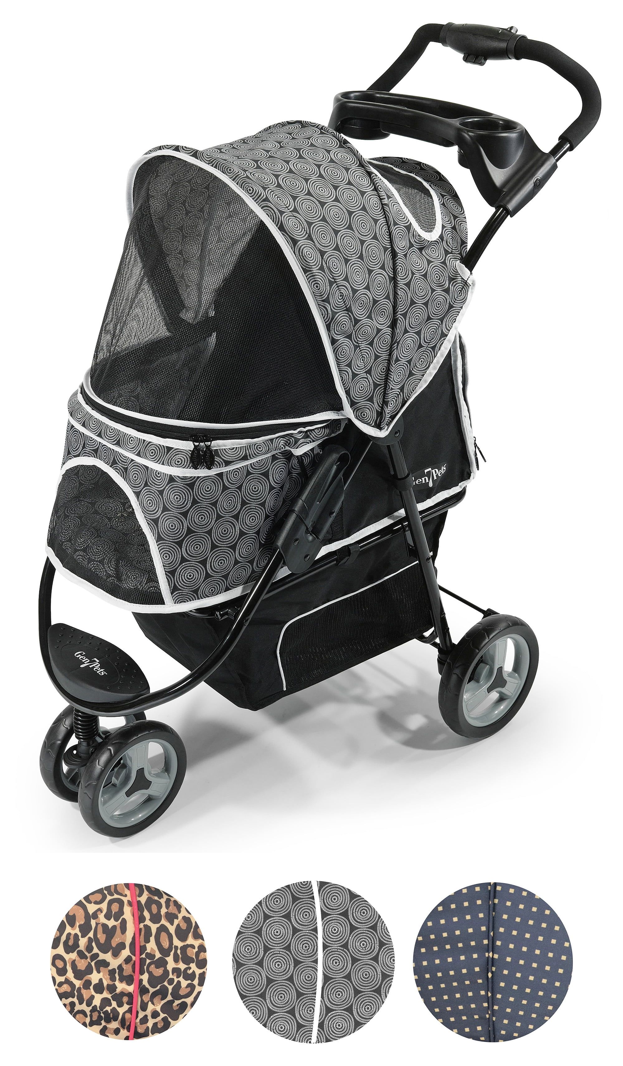 Black Onyx Pet Stroller with Smart-Features