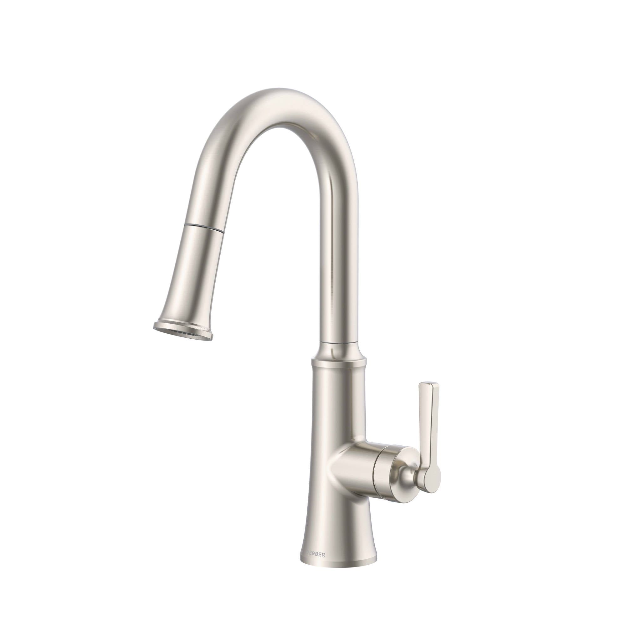 Stainless Steel Single Hole Pull Down Kitchen Faucet