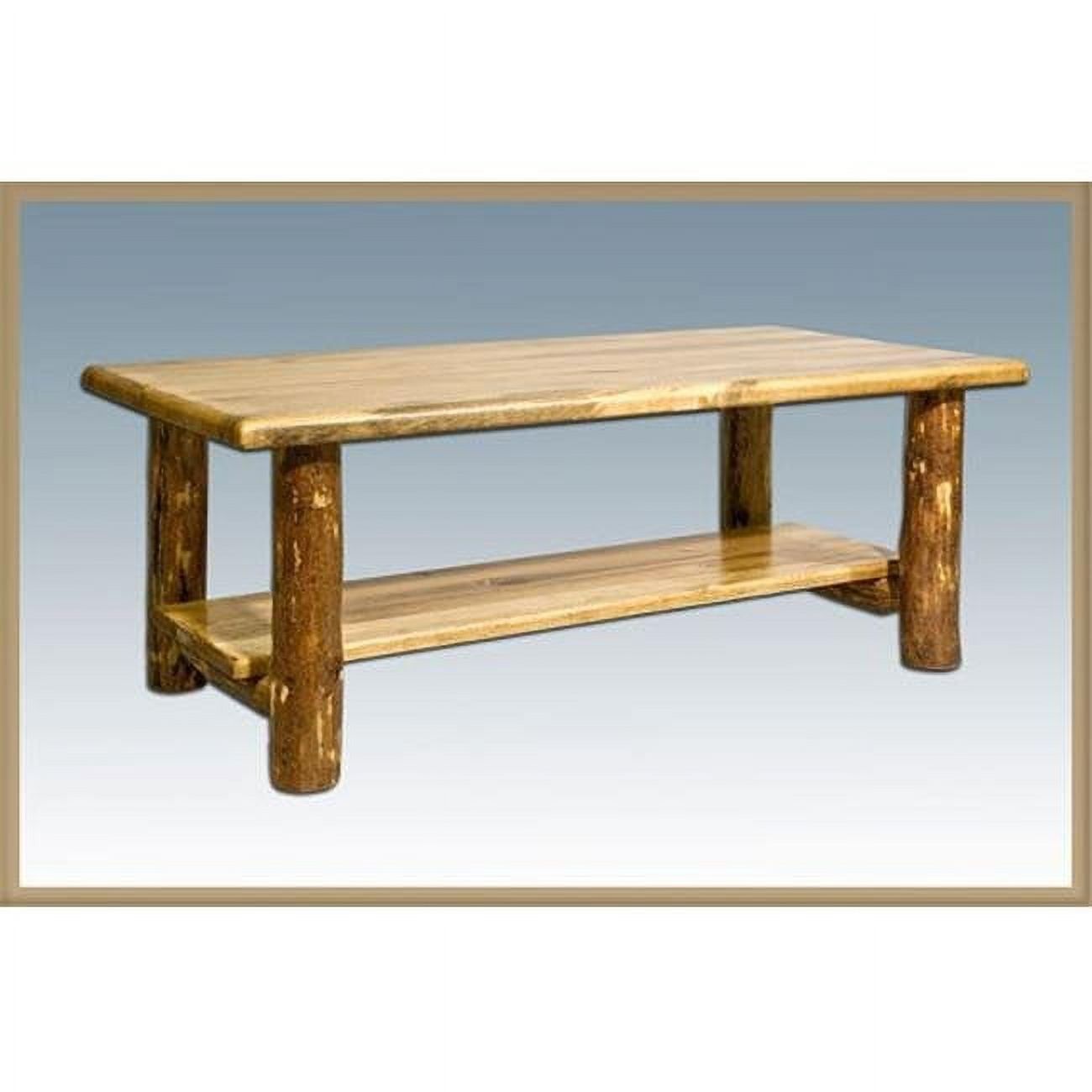 Puritan Pine Rectangular Coffee Table with Underneath Storage