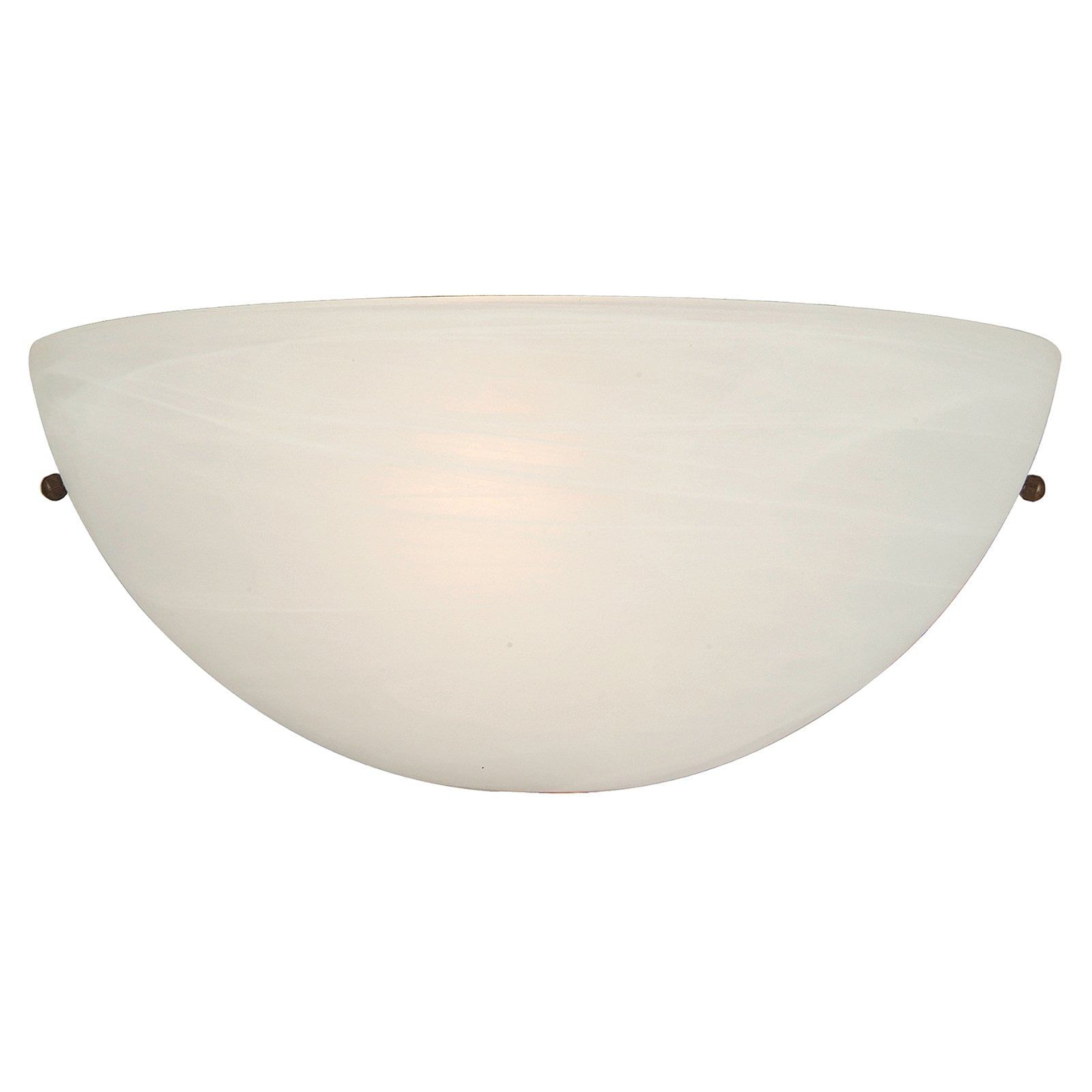 Ivory Cloud Shade 10" White Half-Moon Wall Sconce