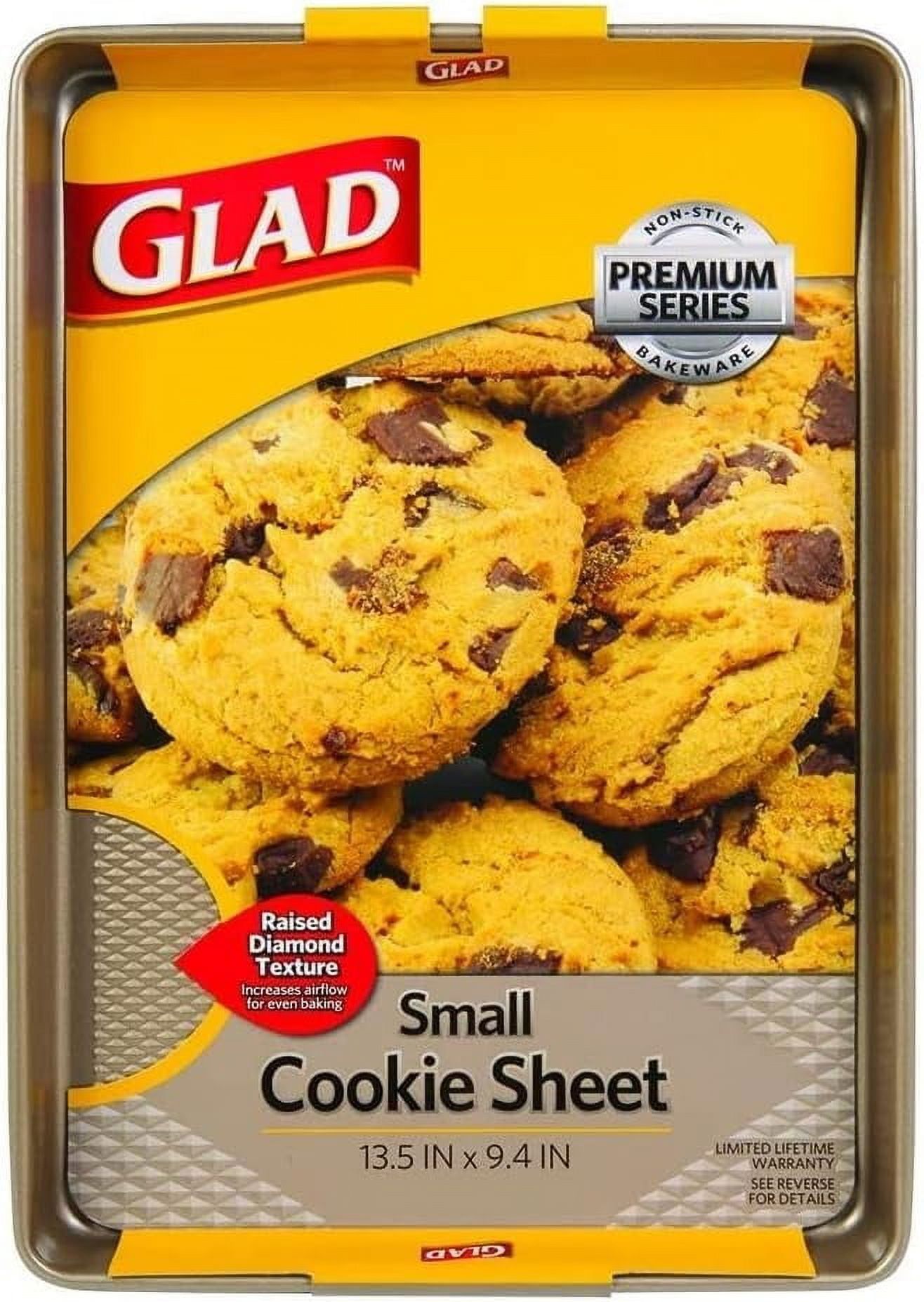 Gold Nonstick Carbon Steel Small Cookie Sheet with Raised Texture