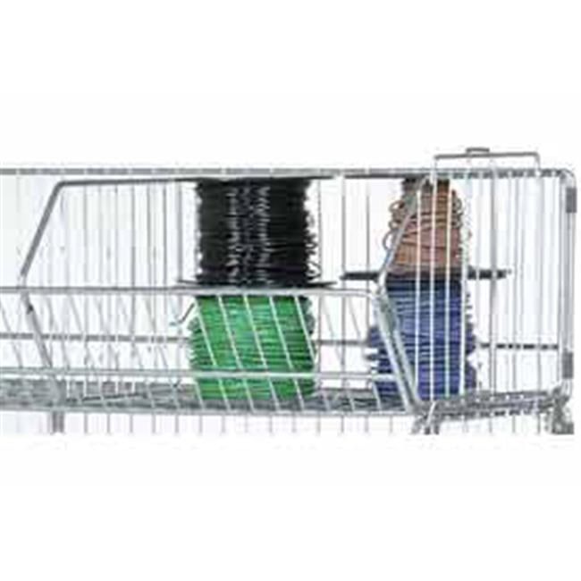 Modular 48" Gray Steel Mesh Stackable Storage Bin