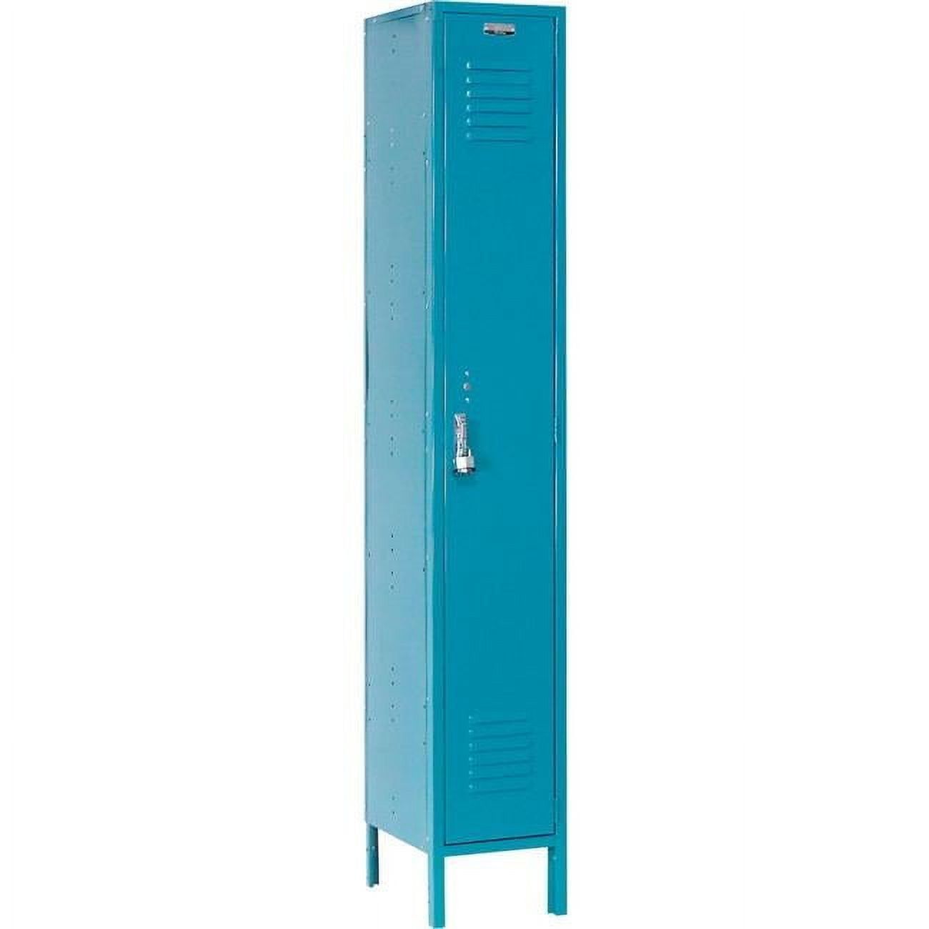 Blue Steel Single Tier Lockable Locker with Lift Latch